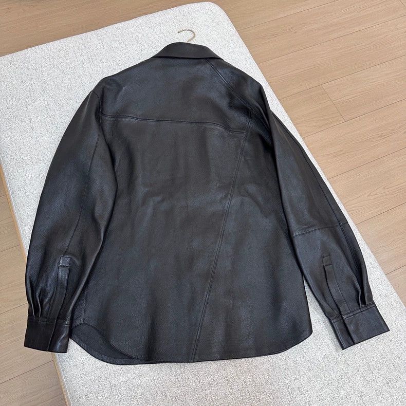 Loewe LOEWE size48 Napa leather long-sleeved shirt Size US M / EU 48-50 / 2 - 4 Thumbnail