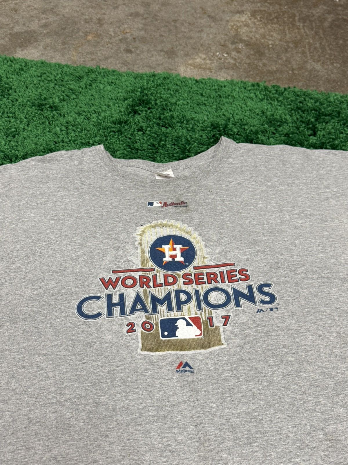 Vintage Vintage 3XL Astros World Series Tee Grey XXXL MLB Baseball Size US XXL / EU 58 / 5 - 2 Thumbnail