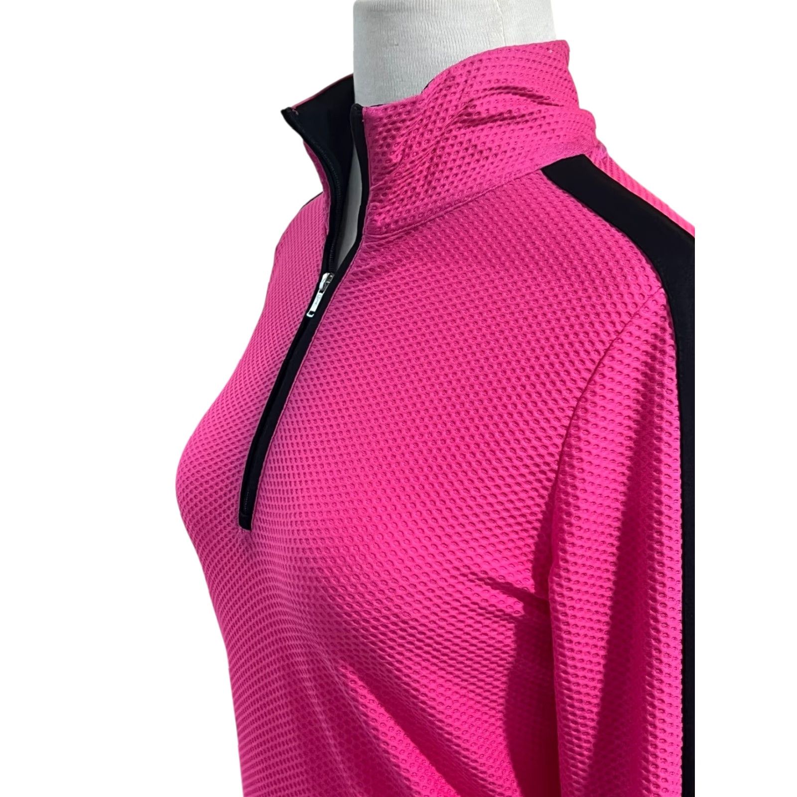 Ralph Lauren Lauren Ralph Lauren Active LRL 1/4 Zip Jacket Womens Medium Pink Performance Top Shirt Size M / US 6-8 / IT 42-44 - 5 Thumbnail