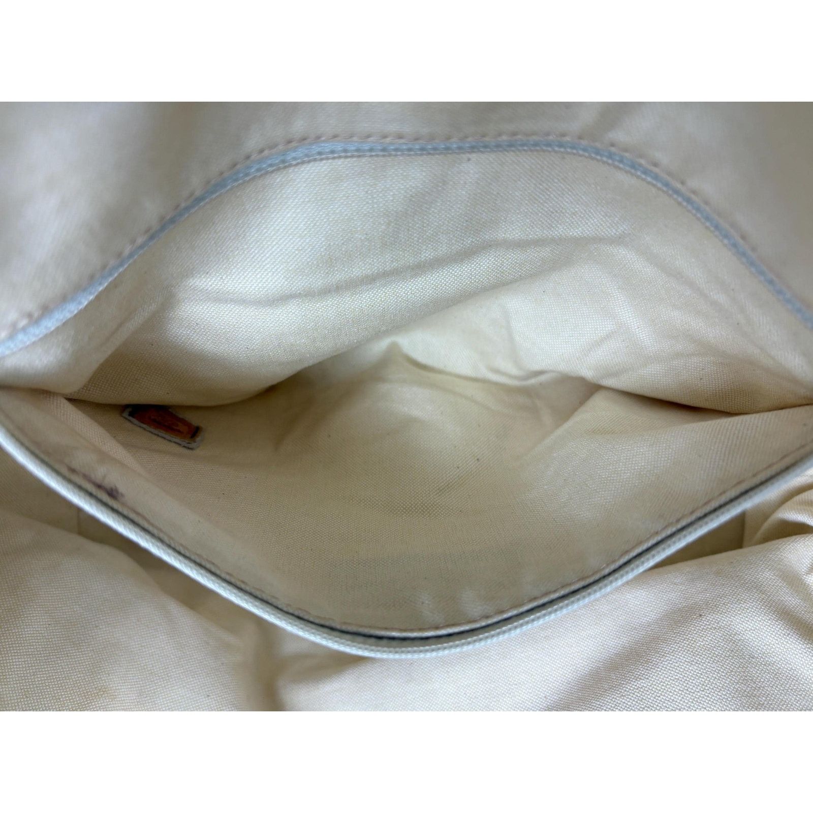 Chanel Authentic Chanel Vintage White All Day Top Handle Bag Size ONE SIZE - 14 Thumbnail