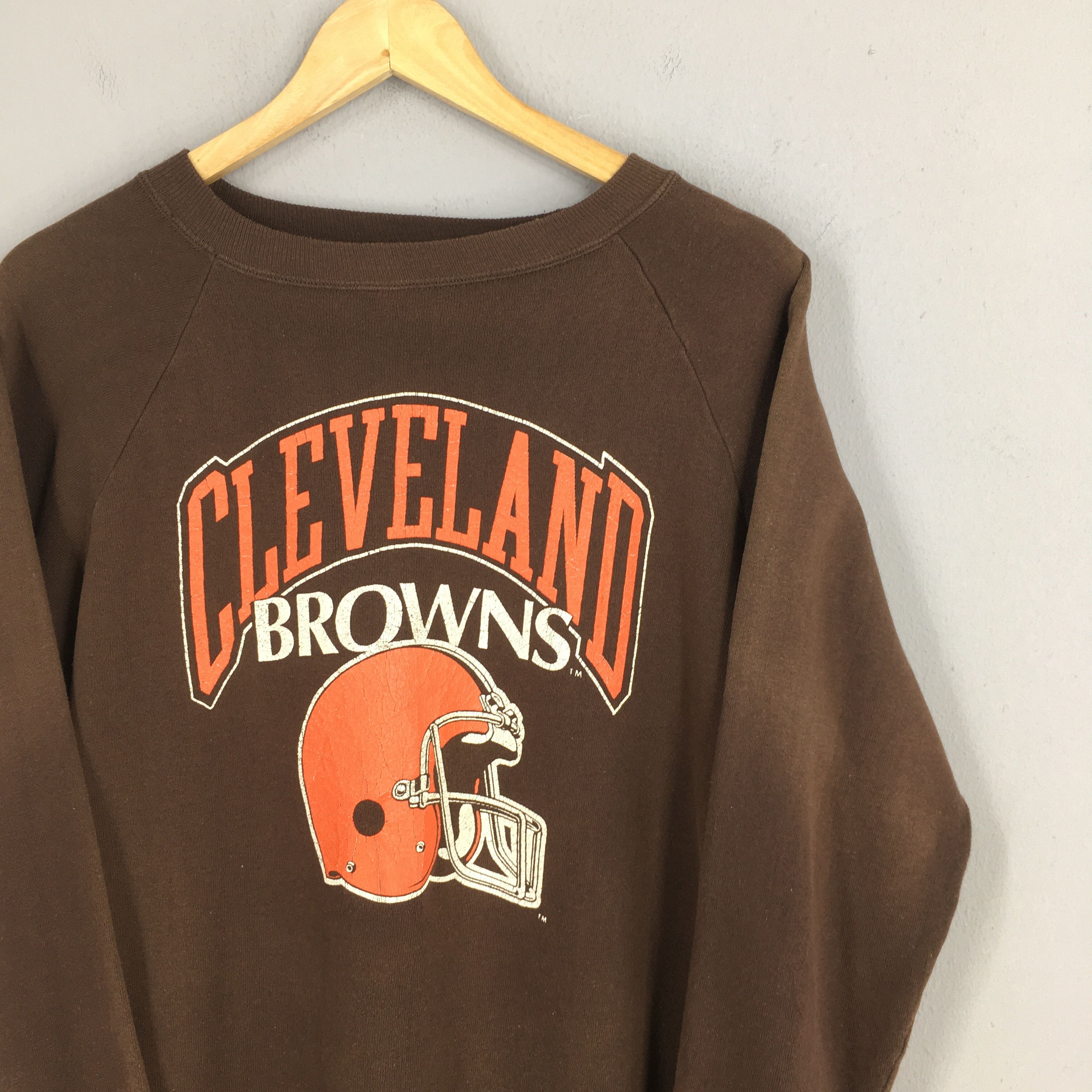 Champion Vintage 80s Champion Cleveland Browns NFL Sweatshirt XL Size US XL / EU 56 / 4 - 2 Thumbnail