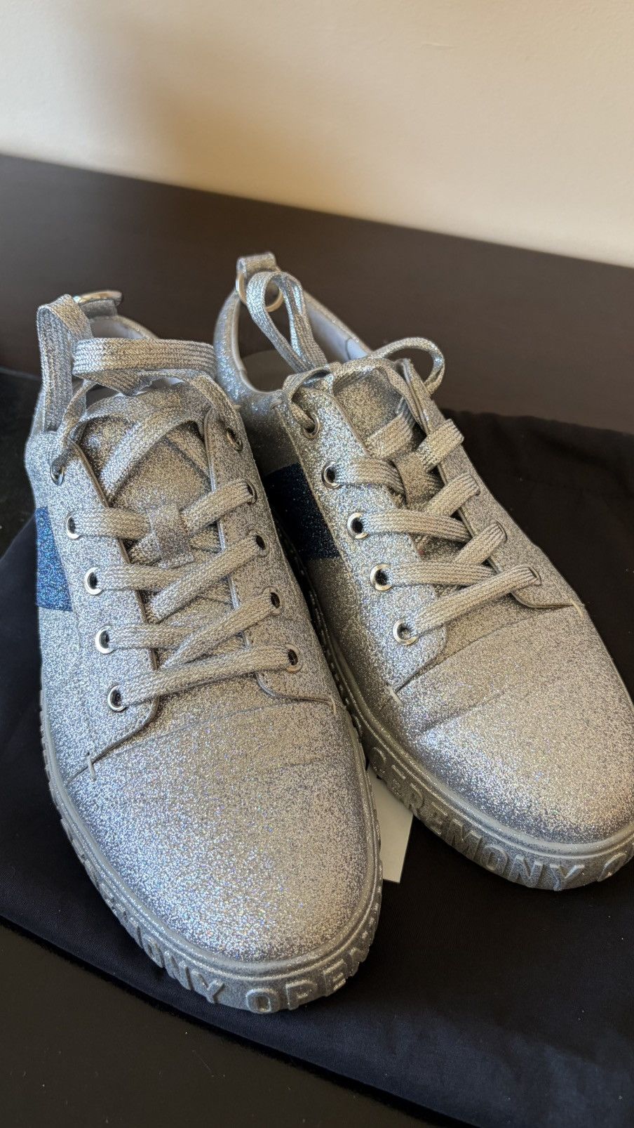 Opening Ceremony Opening Ceremony Silver Glitter Sneakers EU 41 / US 8 Size US 8 / EU 41 - 4 Thumbnail