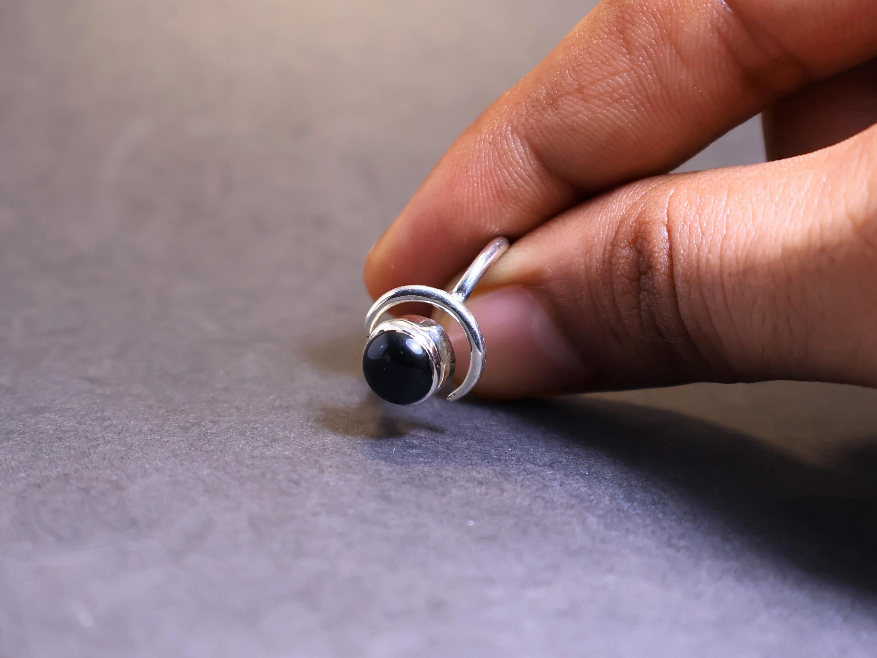 Handmade Black Onyx Ring, 925 Sterling Silver Handmade Jewelry, Gifts Size ONE SIZE - 8 Thumbnail