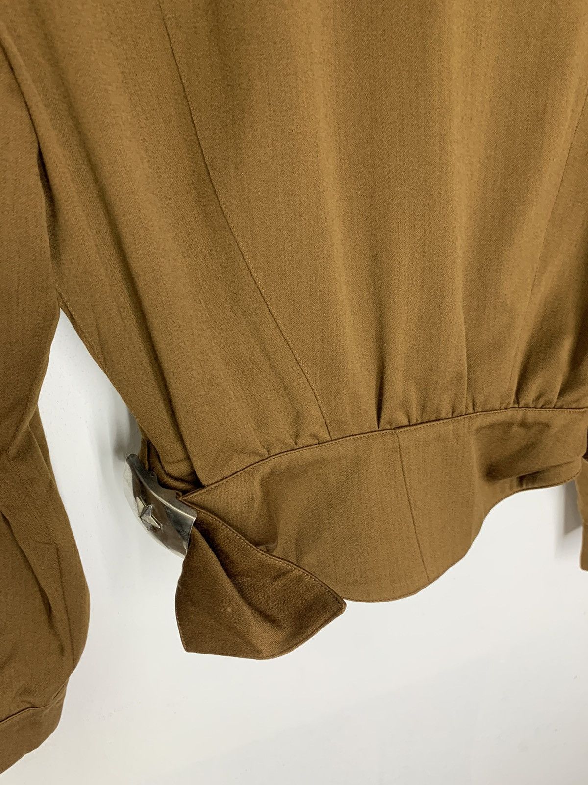 Mugler Vintage THIERY MUGLER Cropped Wool Jacket Size S / US 4 / IT 40 - 8 Thumbnail