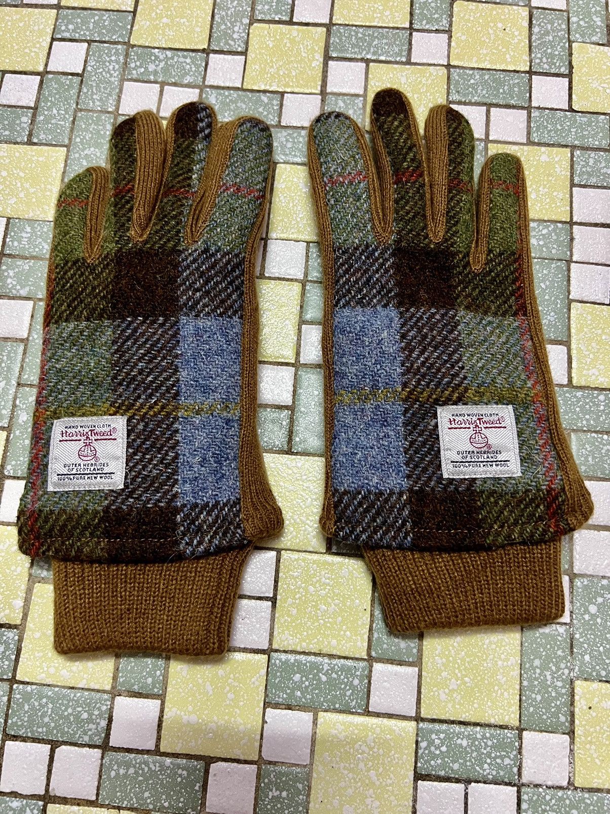 Designer × Harris Tweed Harris Tweed Gloves Size ONE SIZE - 2 Thumbnail