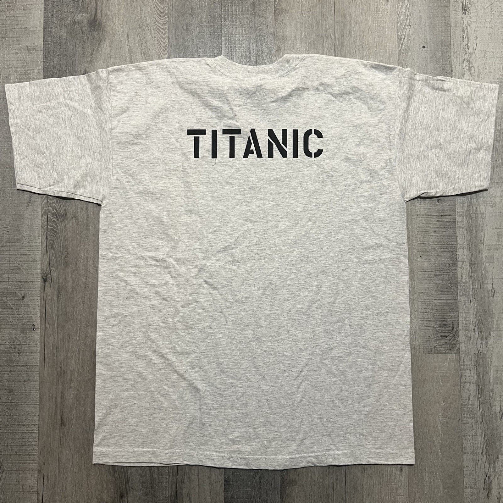 Vintage Vintage Titanic CREW T Shirt Grey 90s Single Stitch Movie Size US XL / EU 56 / 4 - 2 Thumbnail