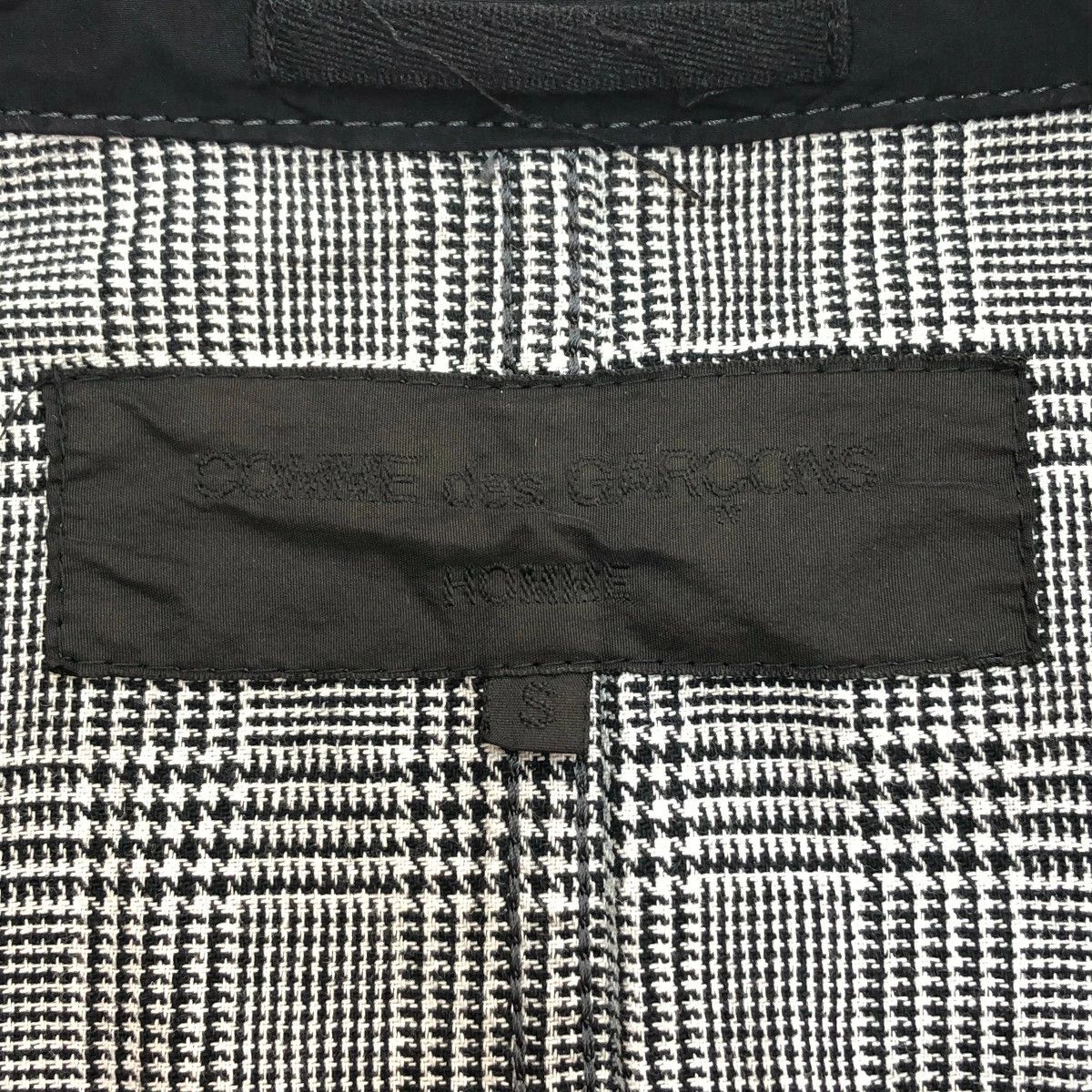 Comme des Garcons Homme Jacket Tailored Button Up Inseam Pocket Plain Black Size US S / EU 44-46 / 1 - 7 Thumbnail