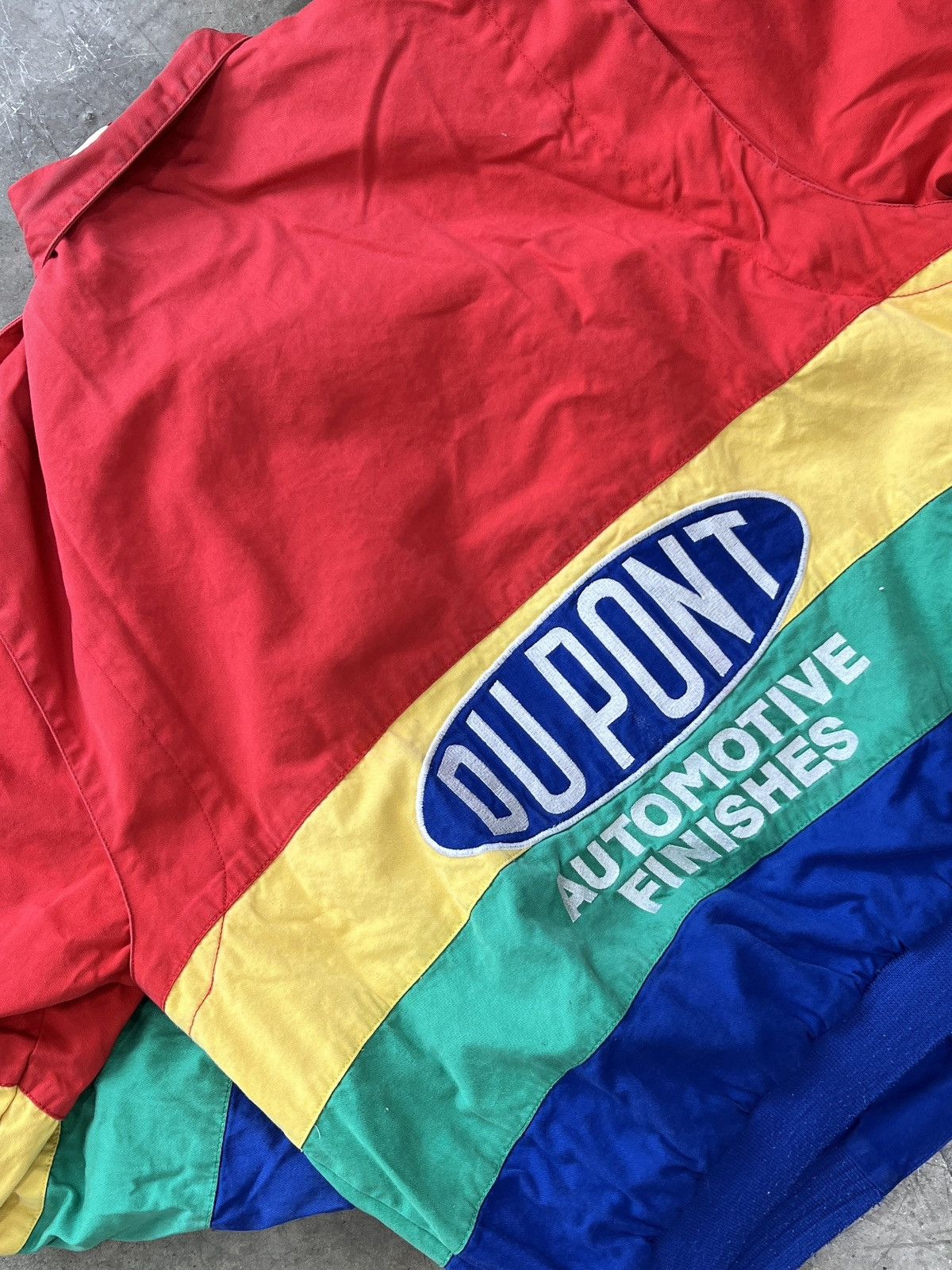 NASCAR × Vintage Vintage Jeff Gordon NASCAR DuPont Rainbow Jacket Sz. XL Size US XL / EU 56 / 4 - 4 Thumbnail