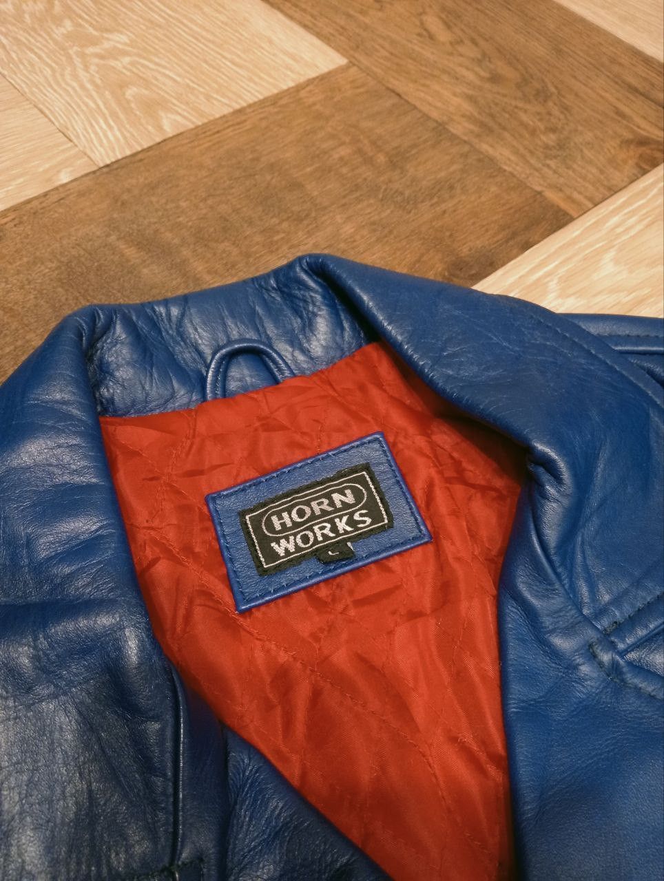Japanese Brand JAPANESE HORN WORKS RIDER LEATHER JACKET Size US L / EU 52-54 / 3 - 6 Thumbnail