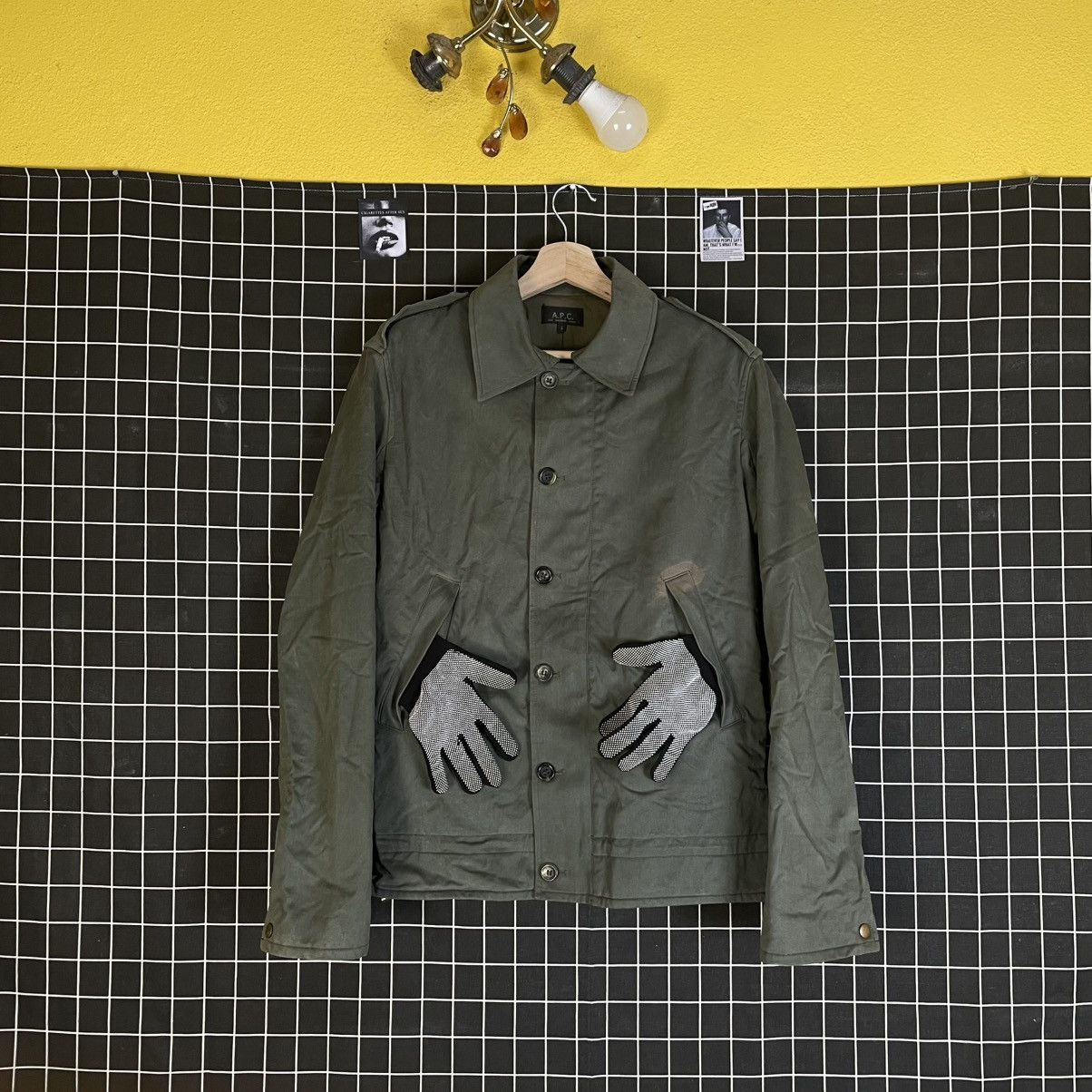A.P.C. 🇯🇵 VINTAGE APC BUTTON UP MILITARY COTTON WAXED JACKET Size US M / EU 48-50 / 2 - 1 Thumbnail