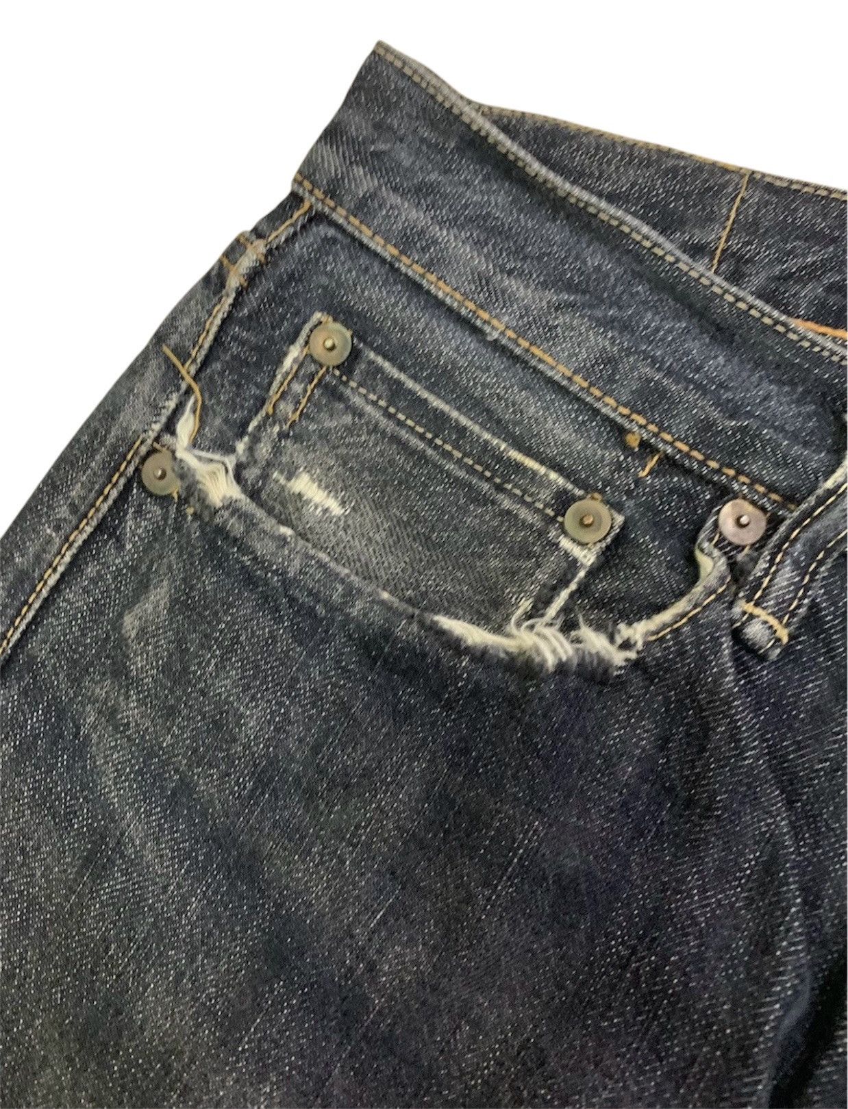 45rpm Vintage Japanese 45Rpm Black Denim Size US 27 - 10 Thumbnail