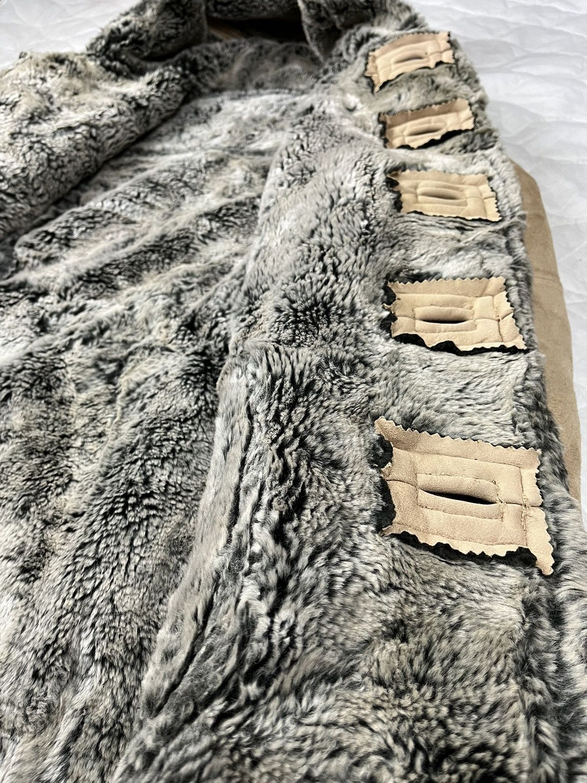If Six Was Nine PPFM Suede Coat Jacket with Fur Sherpa Lined Size US M / EU 48-50 / 2 - 9 Thumbnail