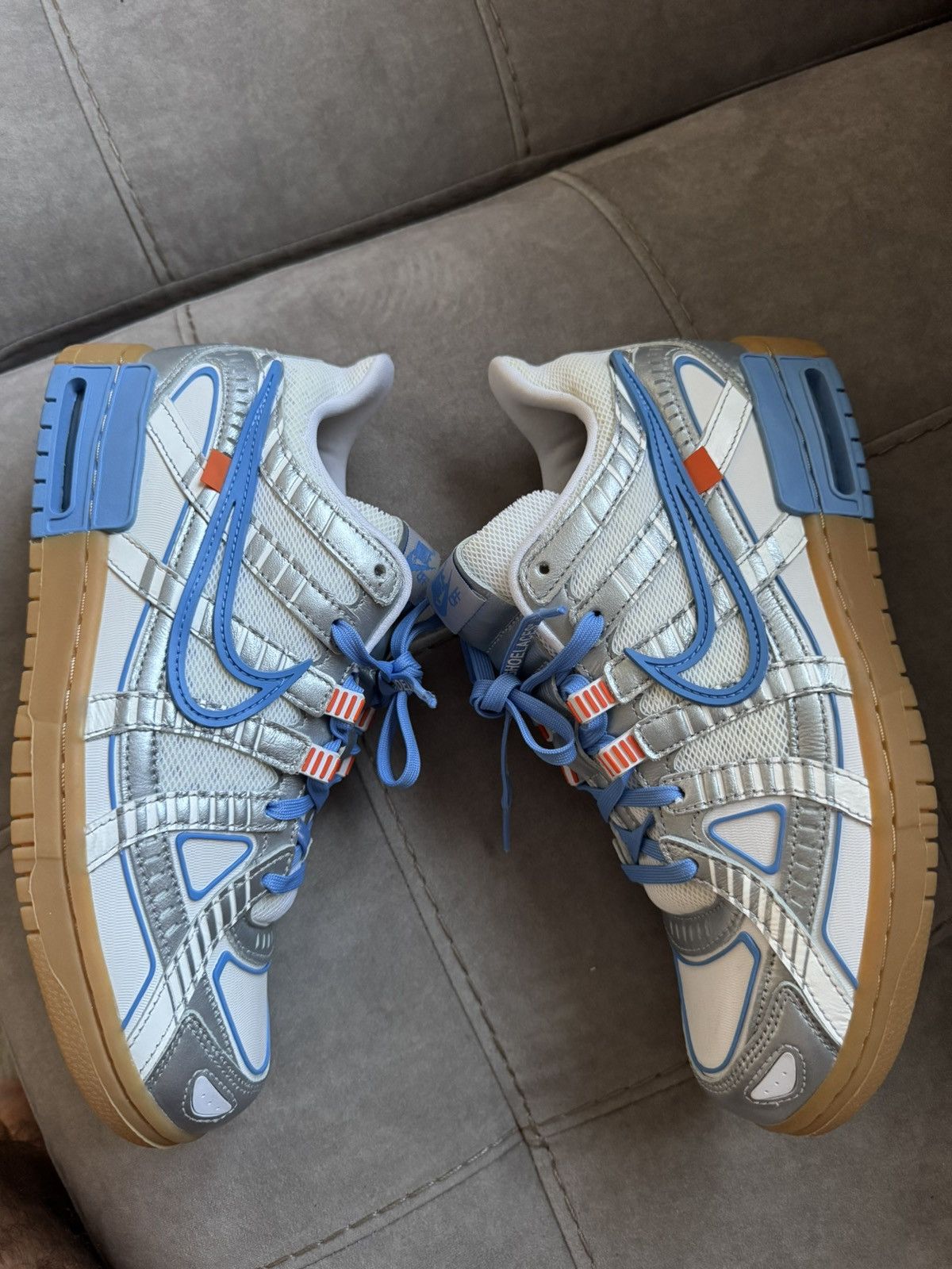 Off-White NIKE X OFF-WHITE DUNK UNC sz US9 UK8 only tried on see phot Size US 9 / EU 42 - 5 Thumbnail