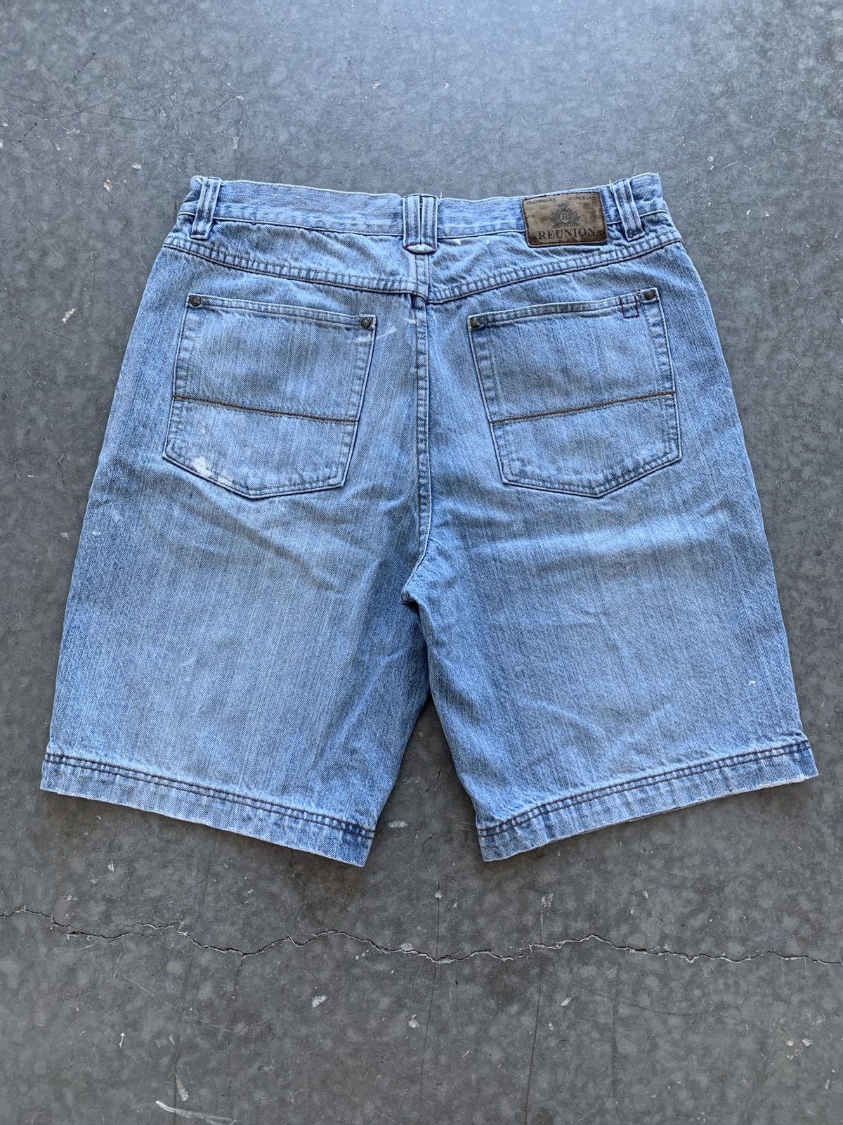 Vintage Crazy Vintage Y2K Baggy Light Wash Jean Shorts Painter Size US 36 / EU 52 - 8 Thumbnail
