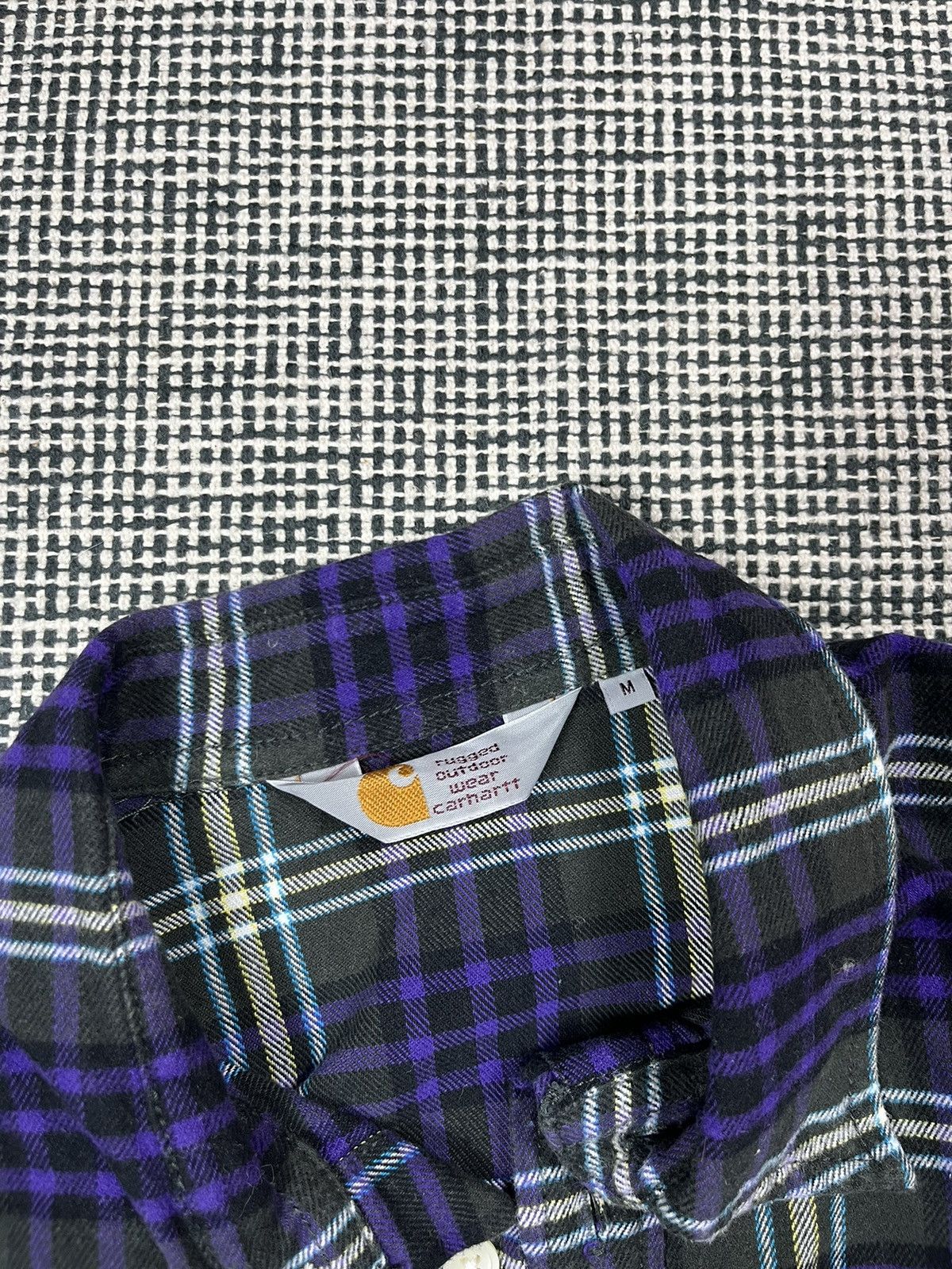 Other Carhartt checkered flannel shirt workwear purple Size US M / EU 48-50 / 2 - 5 Thumbnail