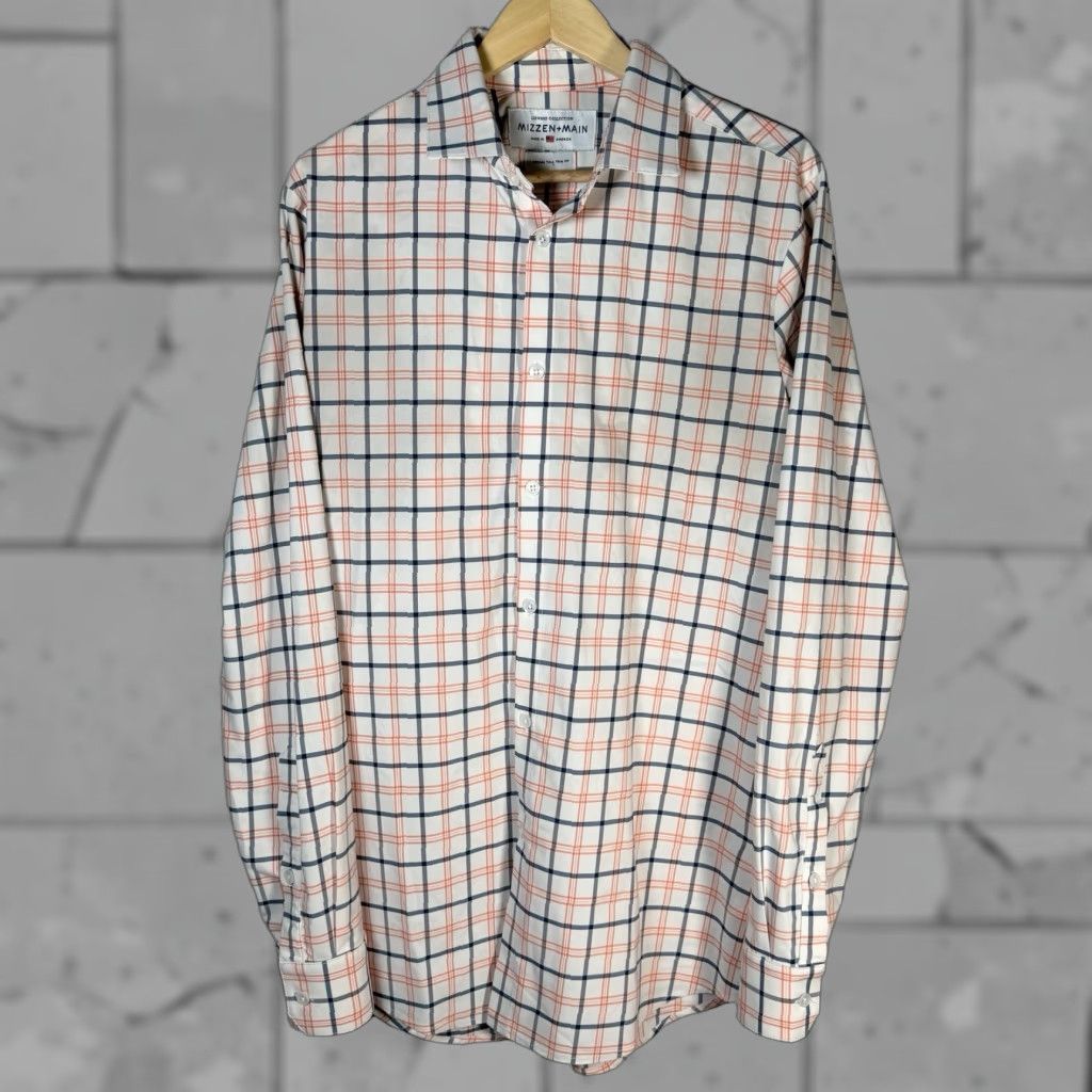 Mizzen+Main Mizzen+Maine Tal Trim Fit Long Sleeve Button-Down Mens M Shirt Multicolor Big & Tall Mens Size US M / EU 48-50 / 2 - 1 Thumbnail