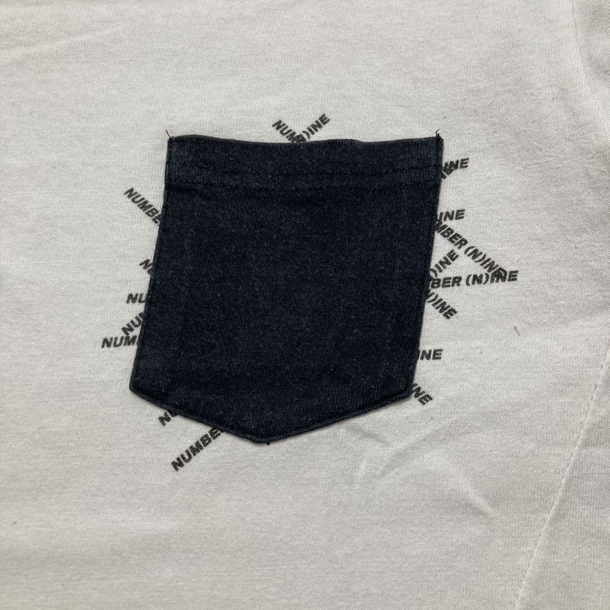 Number (N)ine Number (N)ine Spellout Logo Pocket T-shirt White Size US M / EU 48-50 / 2 - 4 Thumbnail