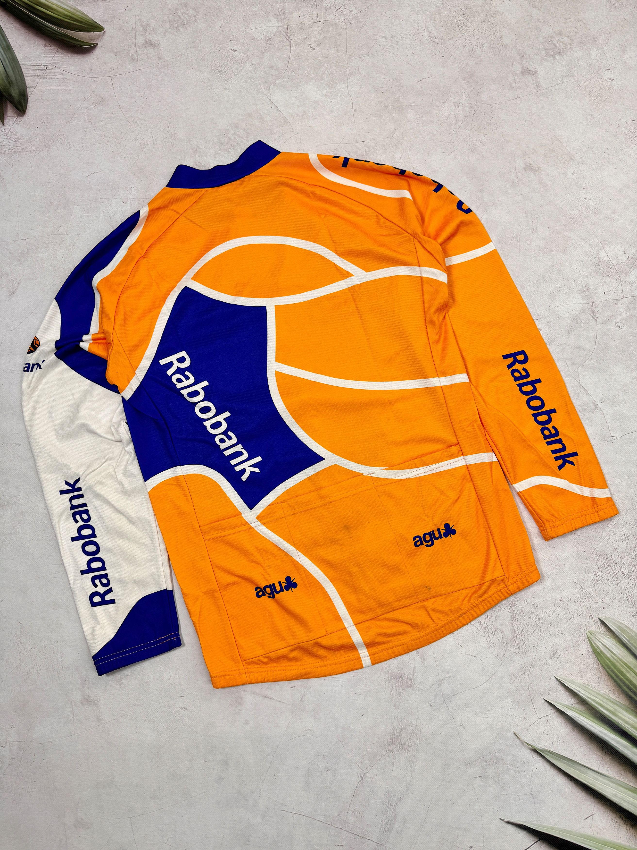 Vintage Agu Rabobank Warm Cycling Jersey Uci Pro Tour LS Size US M / EU 48-50 / 2 - 14 Thumbnail