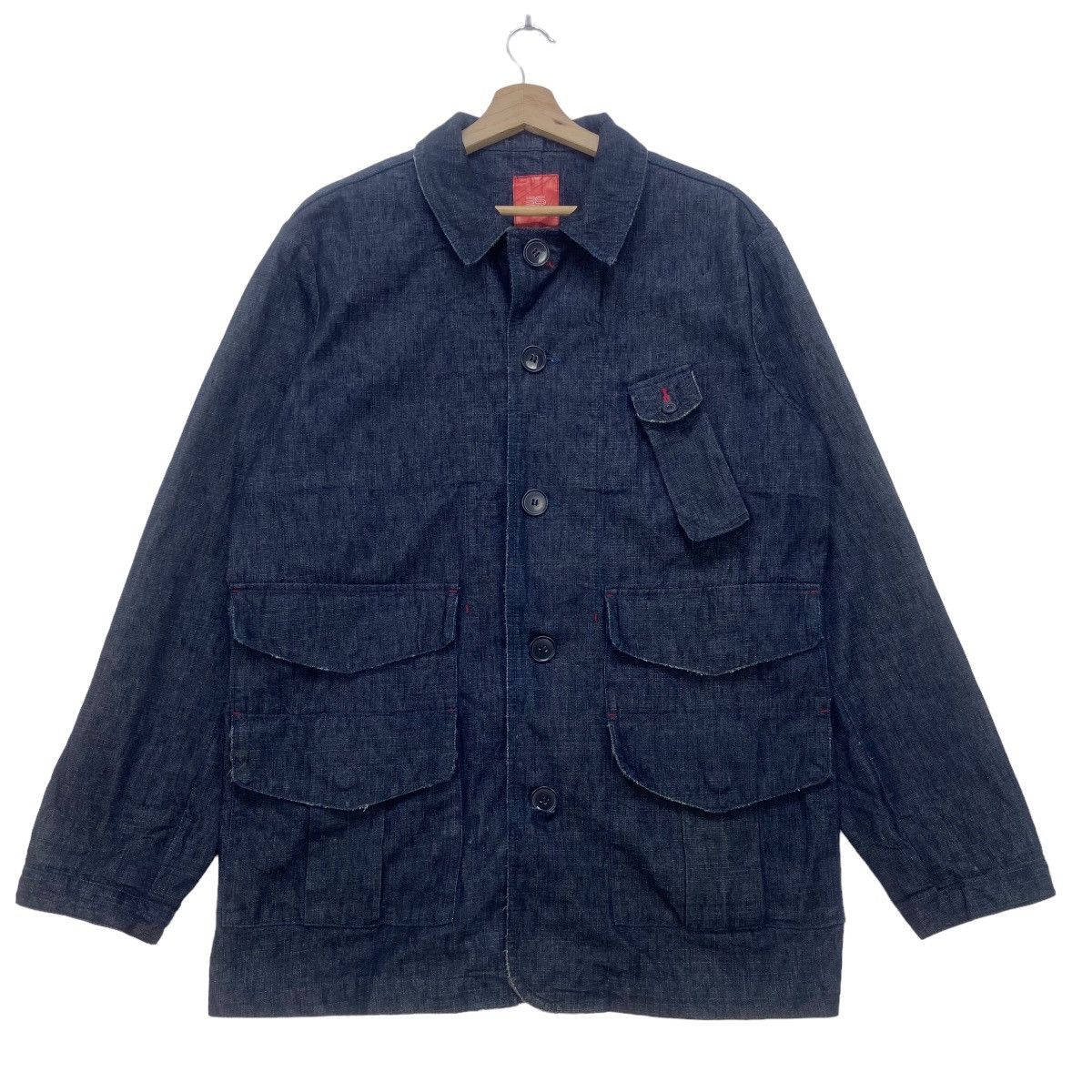 Japanese Brand Japanese Brand 3S Three Styles Distressed Denim Jacket Size US M / EU 48-50 / 2 - 1 Thumbnail