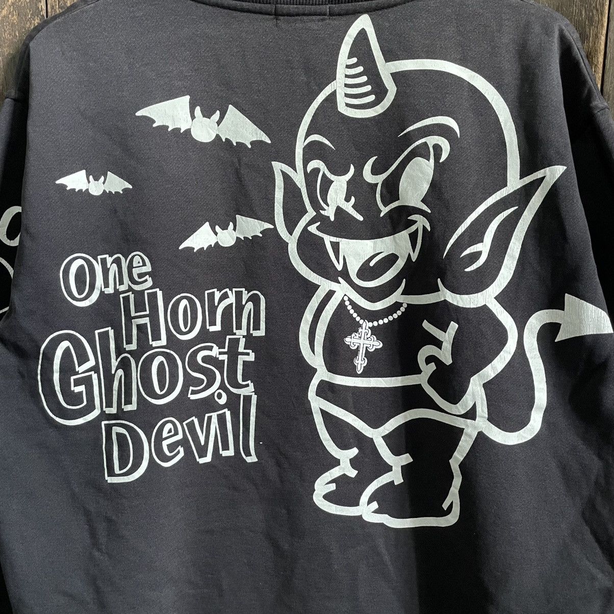 Japanese Brand O.H.Ghost Devil Fullprint Crewneck Sweatshirt Size US L / EU 52-54 / 3 - 9 Thumbnail