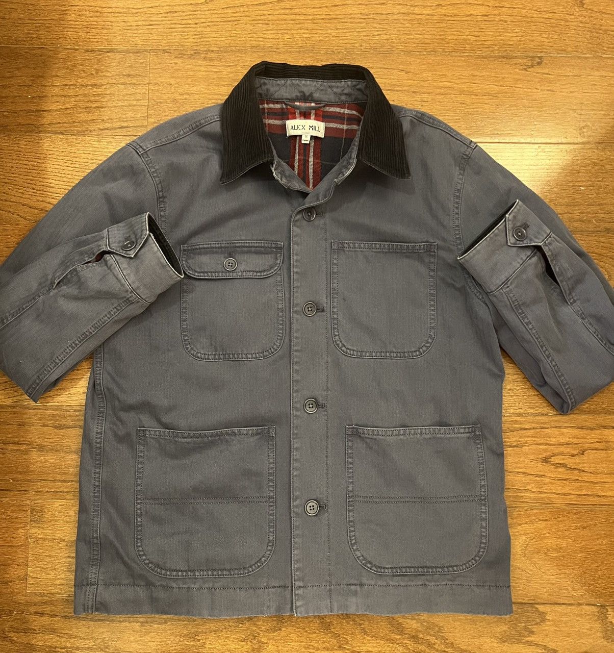 Alex Mill Alex Mill Lined Work Jacket in Cotton Herringbone Size US M / EU 48-50 / 2 - 1 Thumbnail