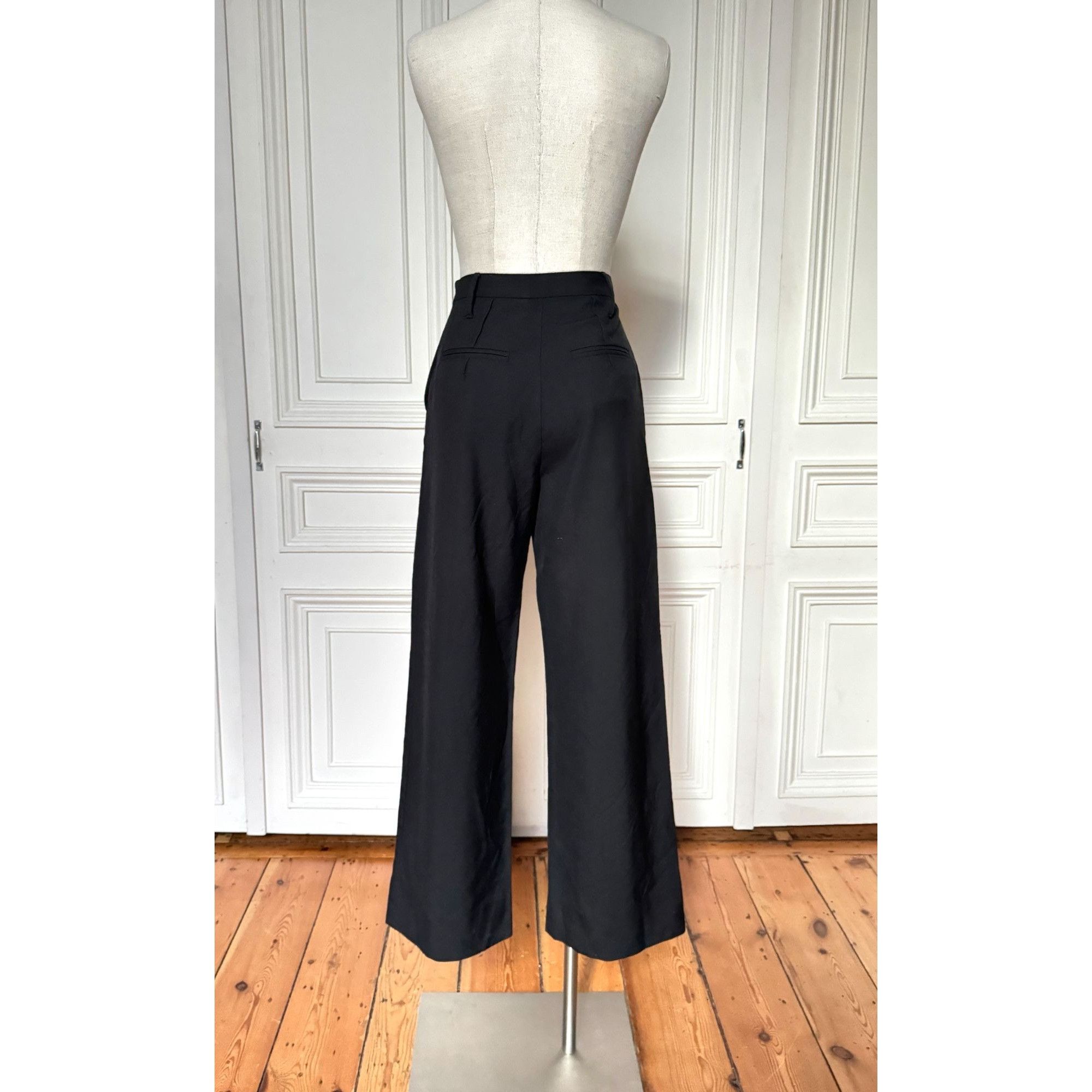 Maison Margiela FW 2013 High Waist Black Wool Pants Size 28" / US 6 / IT 42 - 4 Thumbnail