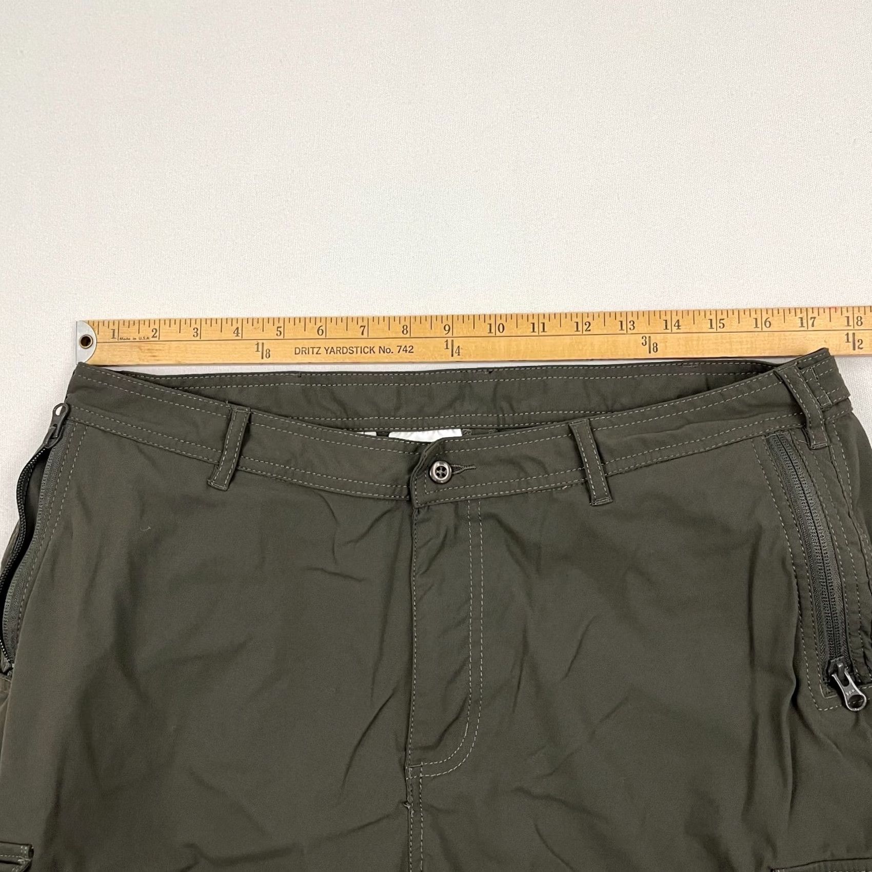 Vintage Clothing Arts P^Cubed Pick Pocket Proof Cargo Pants Mens 34x31 Brown Hiking Pants Cargo Casual Travel Men 34 Brown Art Outdoors Mens Size US 34 / EU 50 - 4 Thumbnail