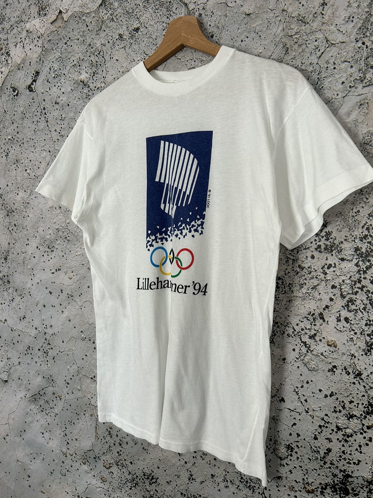 Vintage Vintage Lillehammer 1994 Olympic Games Sportswear Promo Tee Size US M / EU 48-50 / 2 - 2 Thumbnail