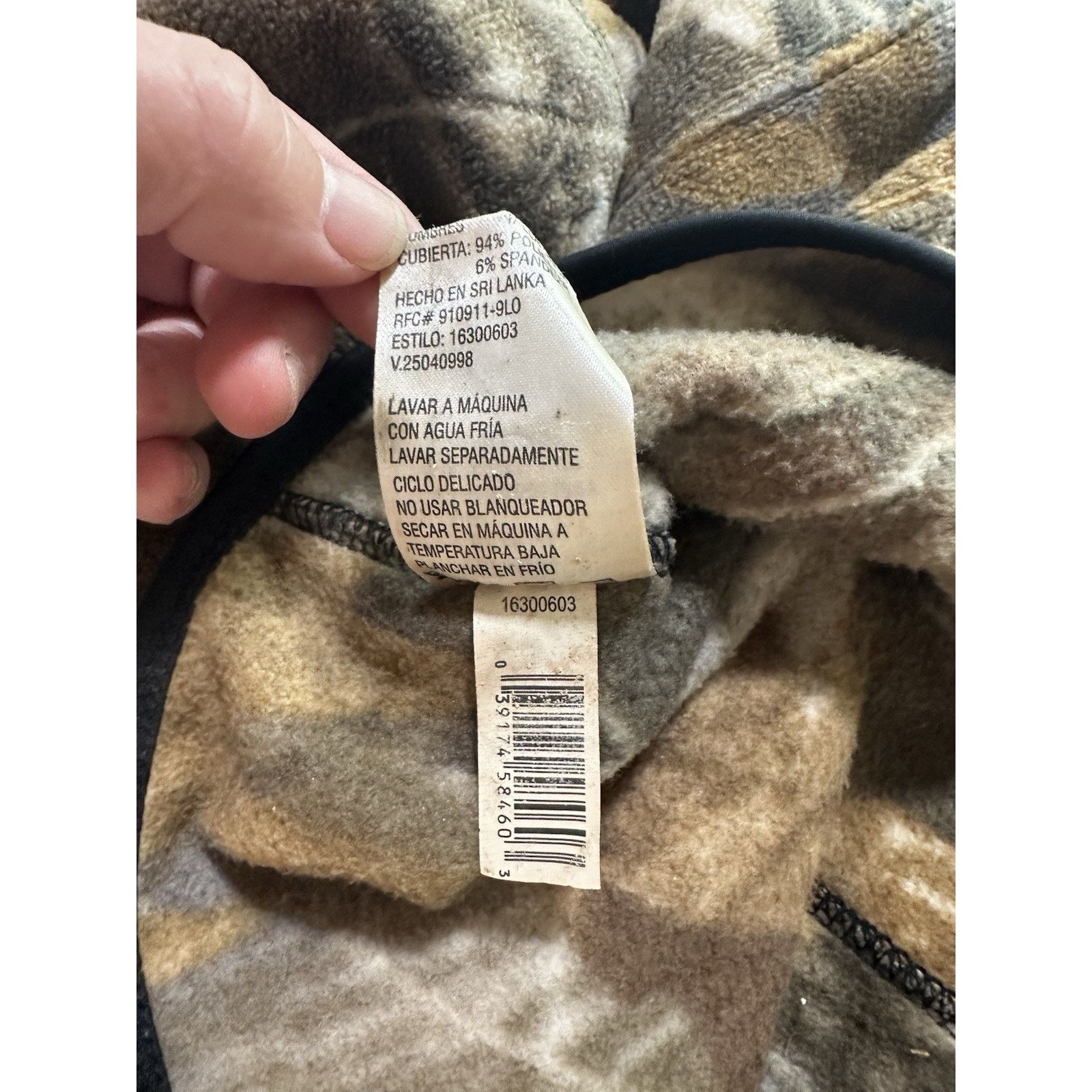 Realtree Remington Hardwoods Grey Camouflage Fleece Mask OSFM Hunting Size ONE SIZE - 7 Thumbnail
