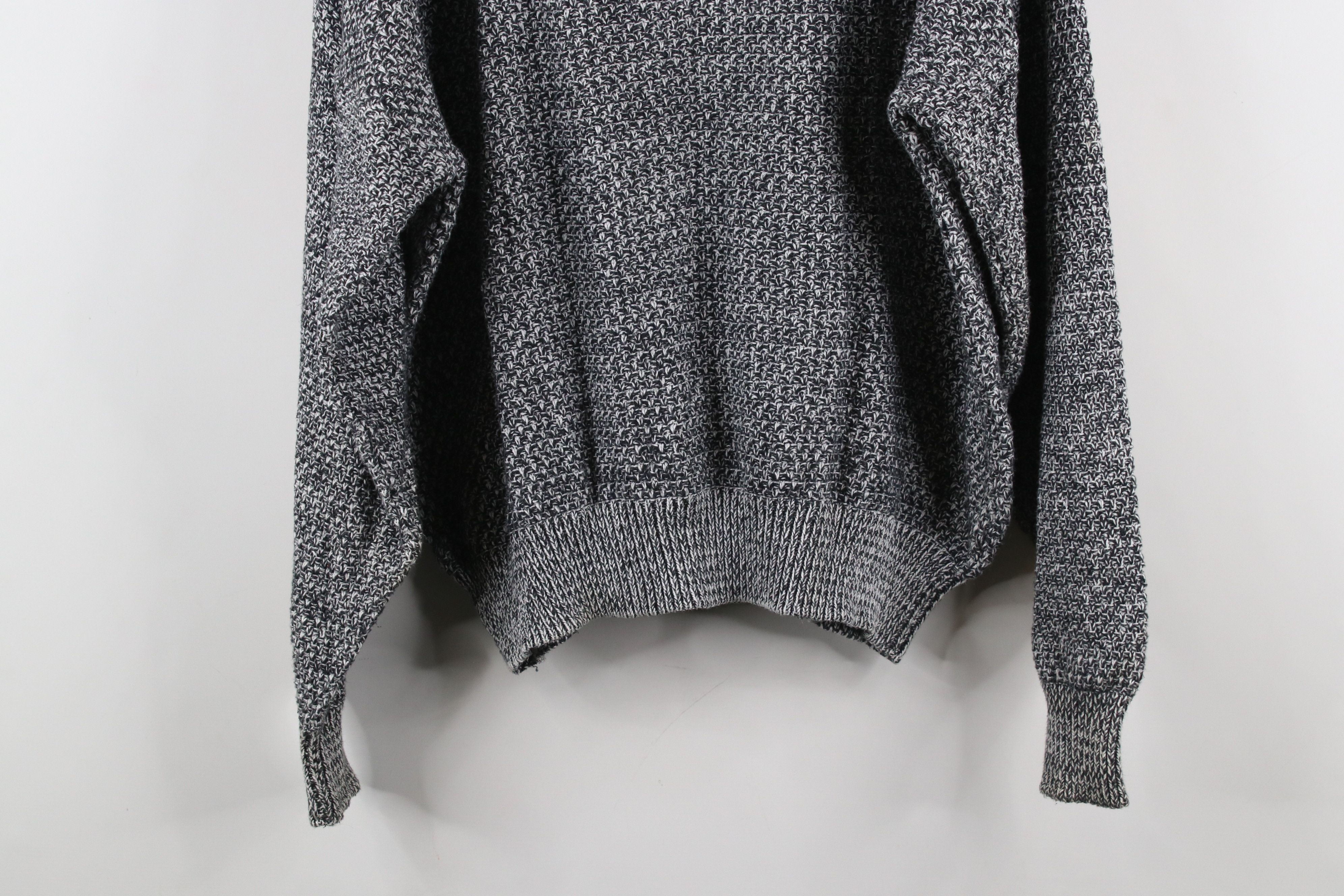 Vintage Vintage 90s Streetwear Geometric Thermal Cable Knit Sweater Size XL / US 12-14 / IT 48-50 - 10 Thumbnail