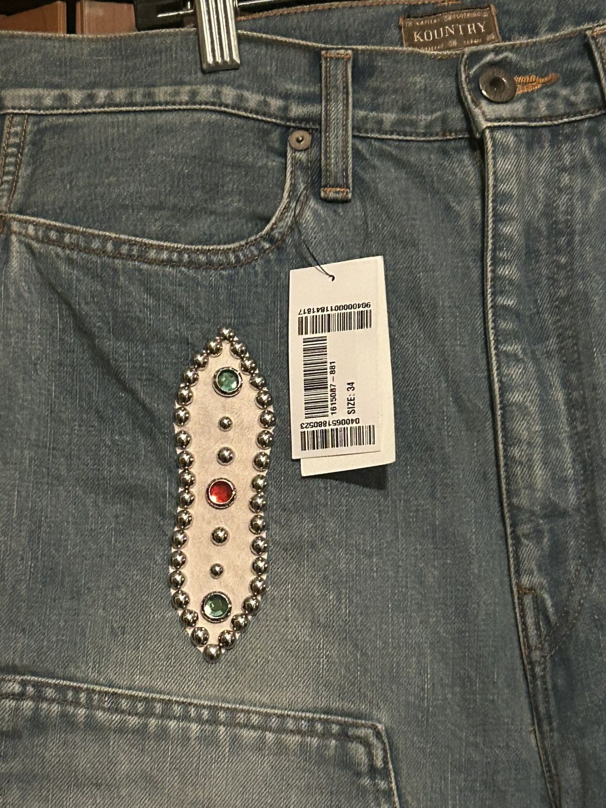 Kapital Kapital studs 14oz denim Shorts 34inch Size US 34 / EU 50 - 2 Thumbnail