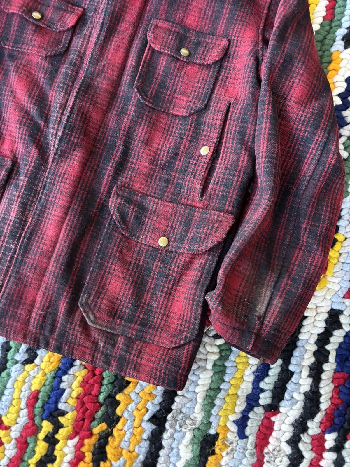 Woolrich Woolen Mills 1950s Woolrich Plaid Hunting Jacket Size US M / EU 48-50 / 2 - 3 Thumbnail