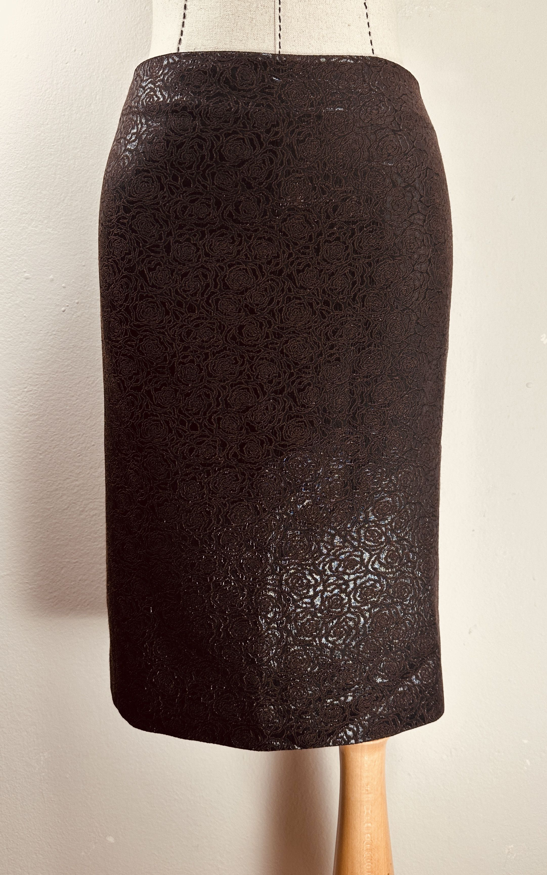 Brown Silk Skirt