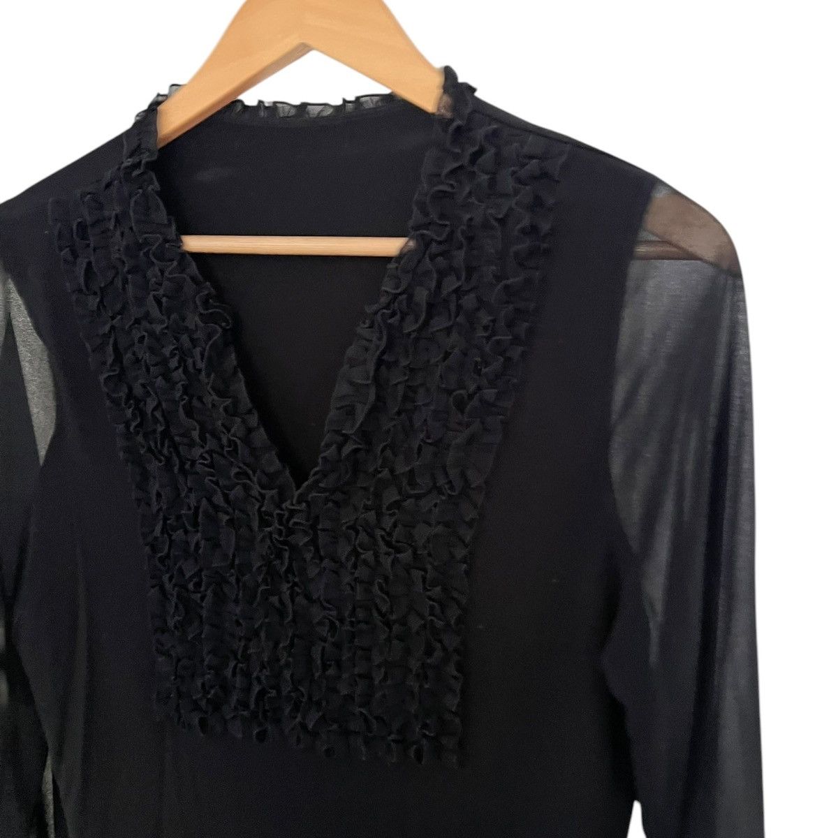 Vintage Ruffle sheer shirt Size US M / EU 48-50 / 2 - 2 Thumbnail