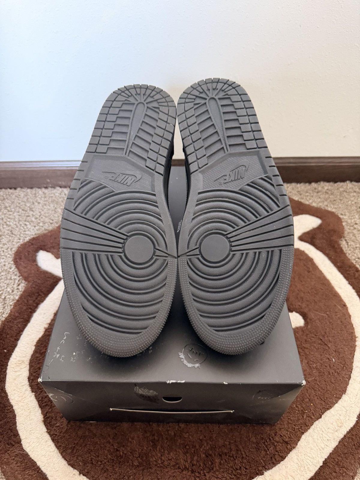 Nike × Travis Scott Travis Scott x Air Jordan 1 Low ‘Black Phantom’ Size US 15 / EU 48 - 5 Thumbnail