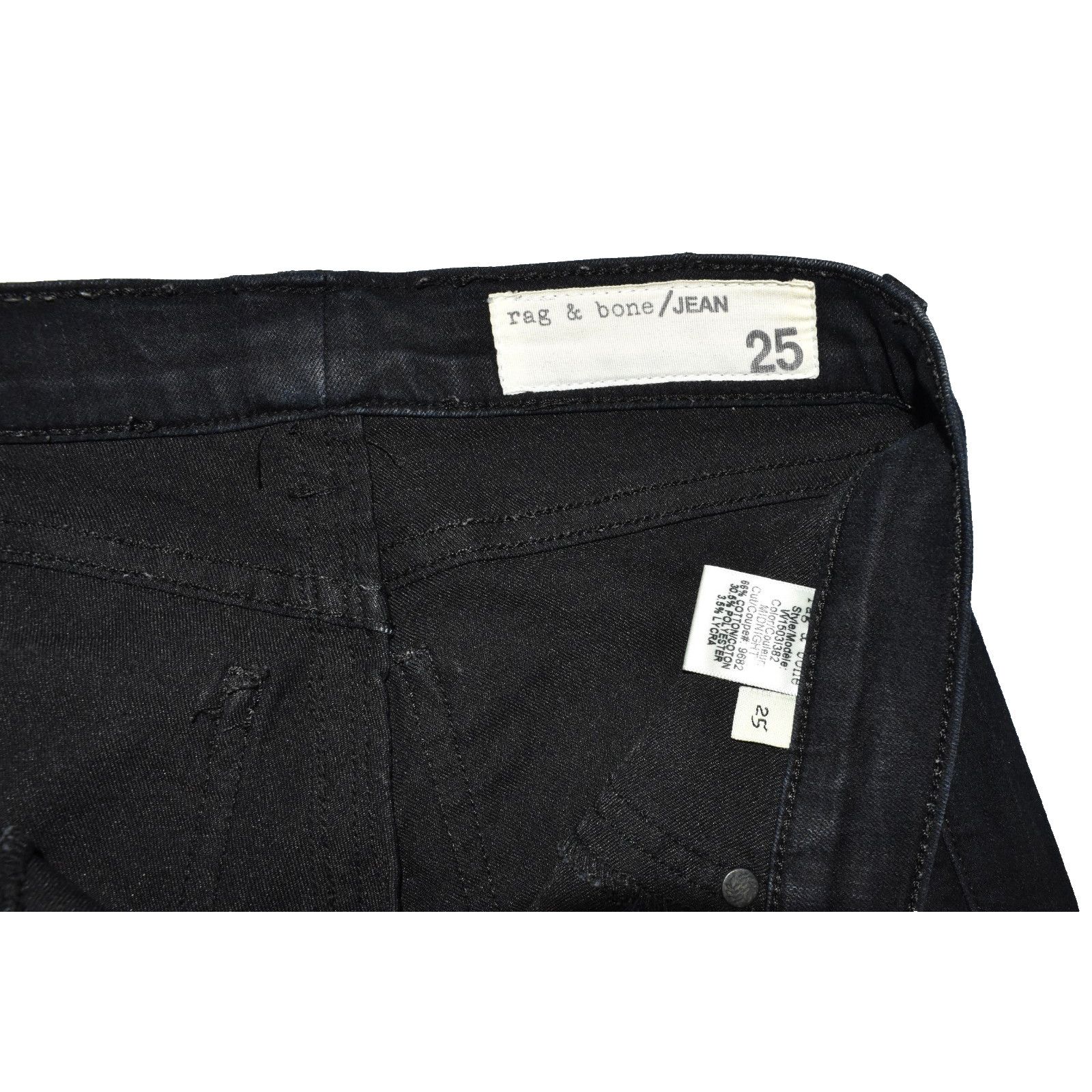 Rag & Bone RAG & BONE Midnight Slim Skinny Jeans W15031382 Size 25 Size 25" / US 0 / IT 36 - 5 Thumbnail