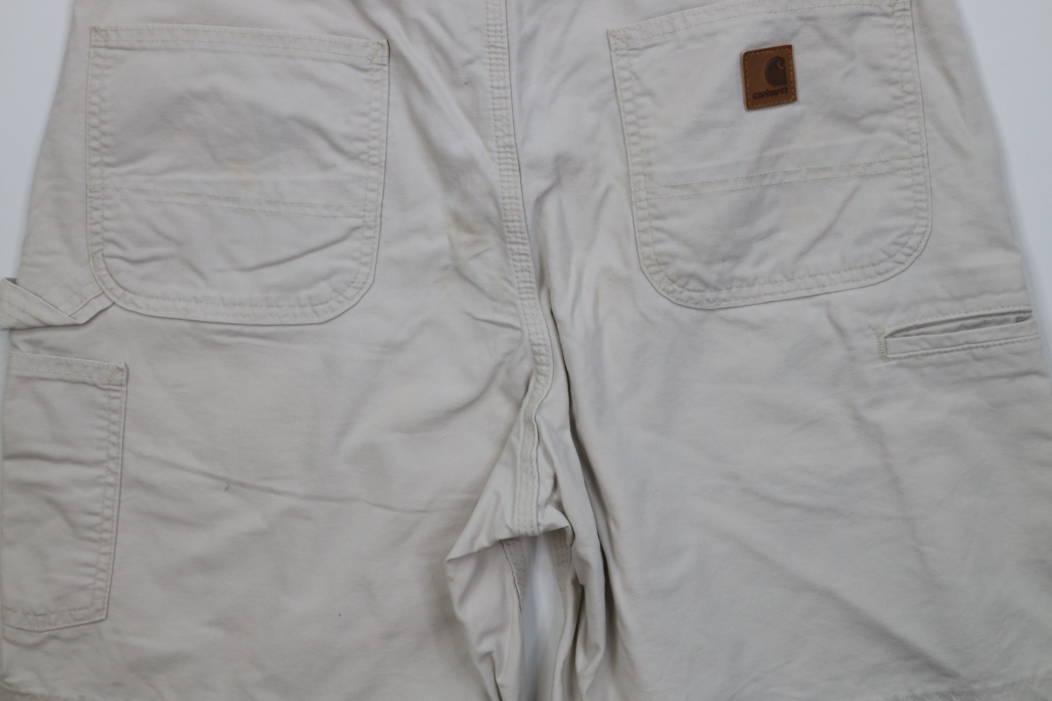Carhartt Vintage Y2K Carhartt Above Knee Relaxed Fit Shorts Putty Size US 36 / EU 52 - 12 Thumbnail