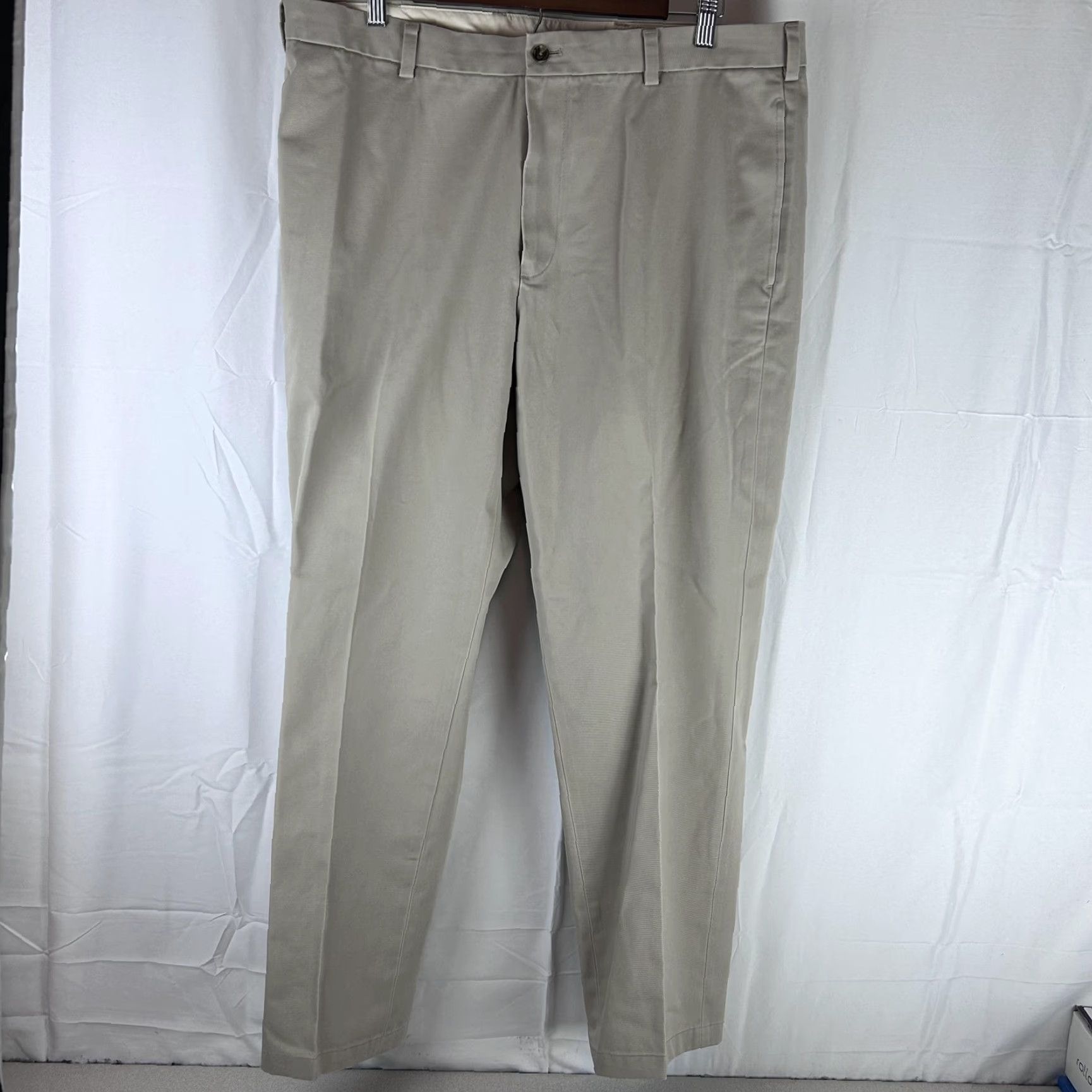 Brooks Brothers Brooks Brothers Clark Fit Advantage Chino Pants Mens 38x30 Khaki Beige Flat Front Size US 38 / EU 54 - 2 Thumbnail