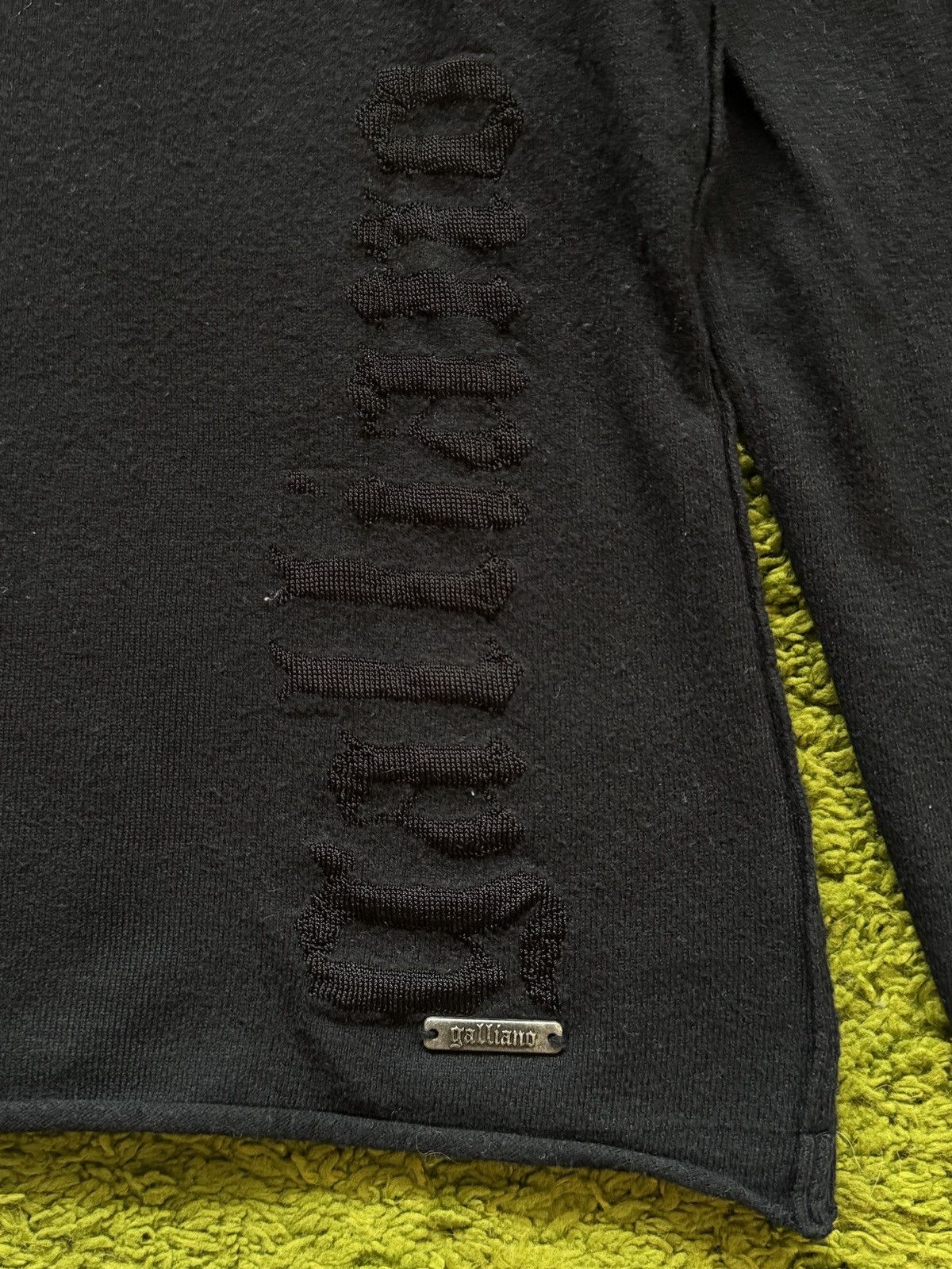John Galliano × Vintage Galliano 2000s archive vintage knit logo wool sweater Y2K Size M / US 6-8 / IT 42-44 - 4 Thumbnail