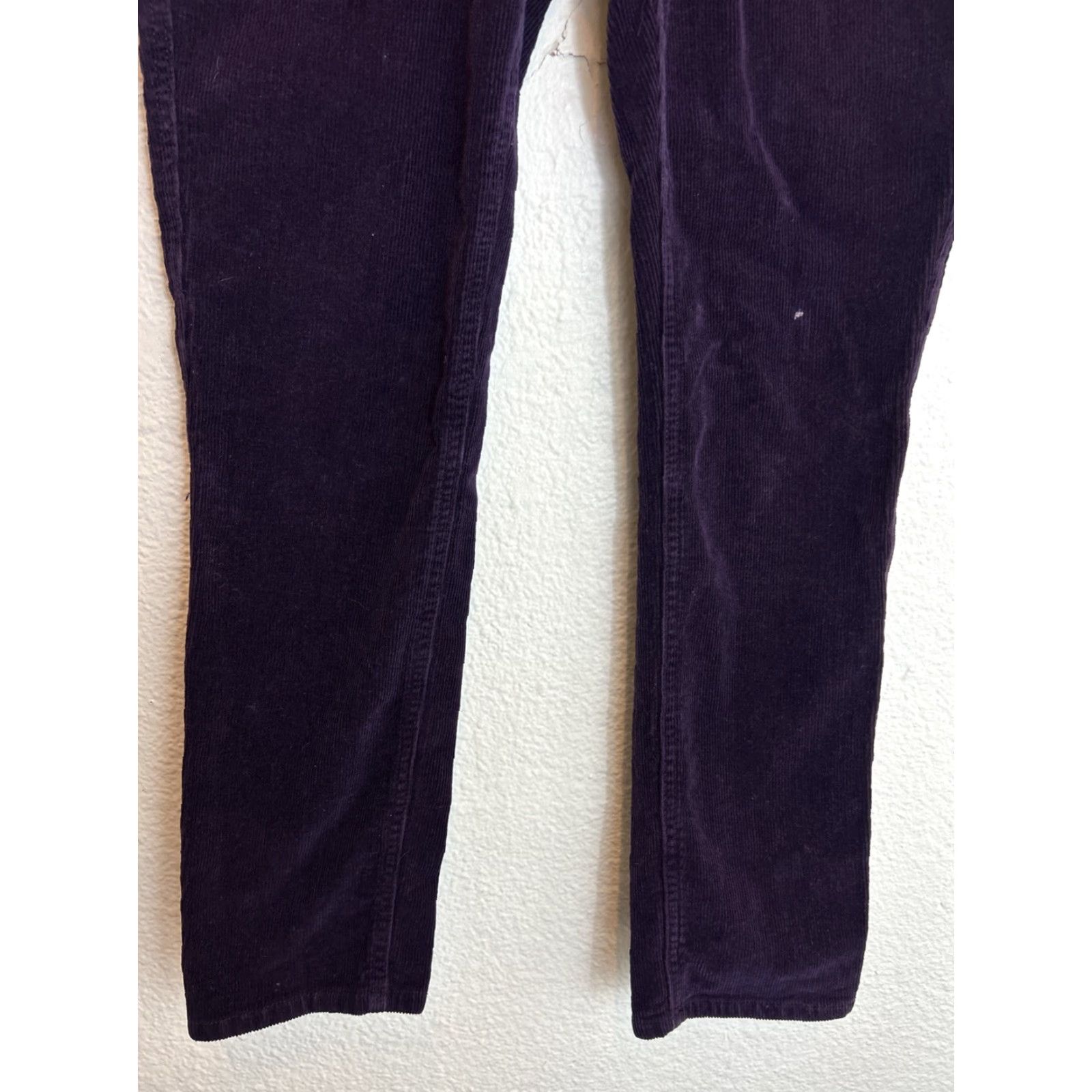 Gap Gap Womens Corduroy Pants Plum Purple Size 2 Ankle 28x26.5 Pants - Size 26" / US 2 / IT 38 - 2 Thumbnail