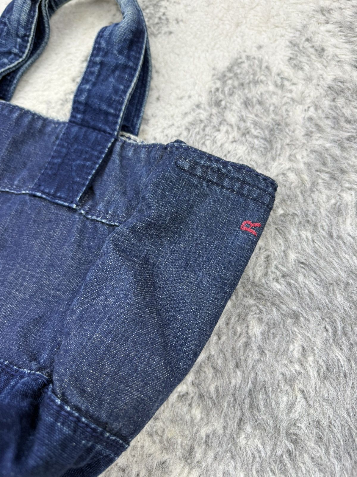 45rpm × Indigo × Japanese Brand 🔥RARE🔥 R by 45rpm Boro Indigo Denim Totebag Size ONE SIZE - 2 Thumbnail