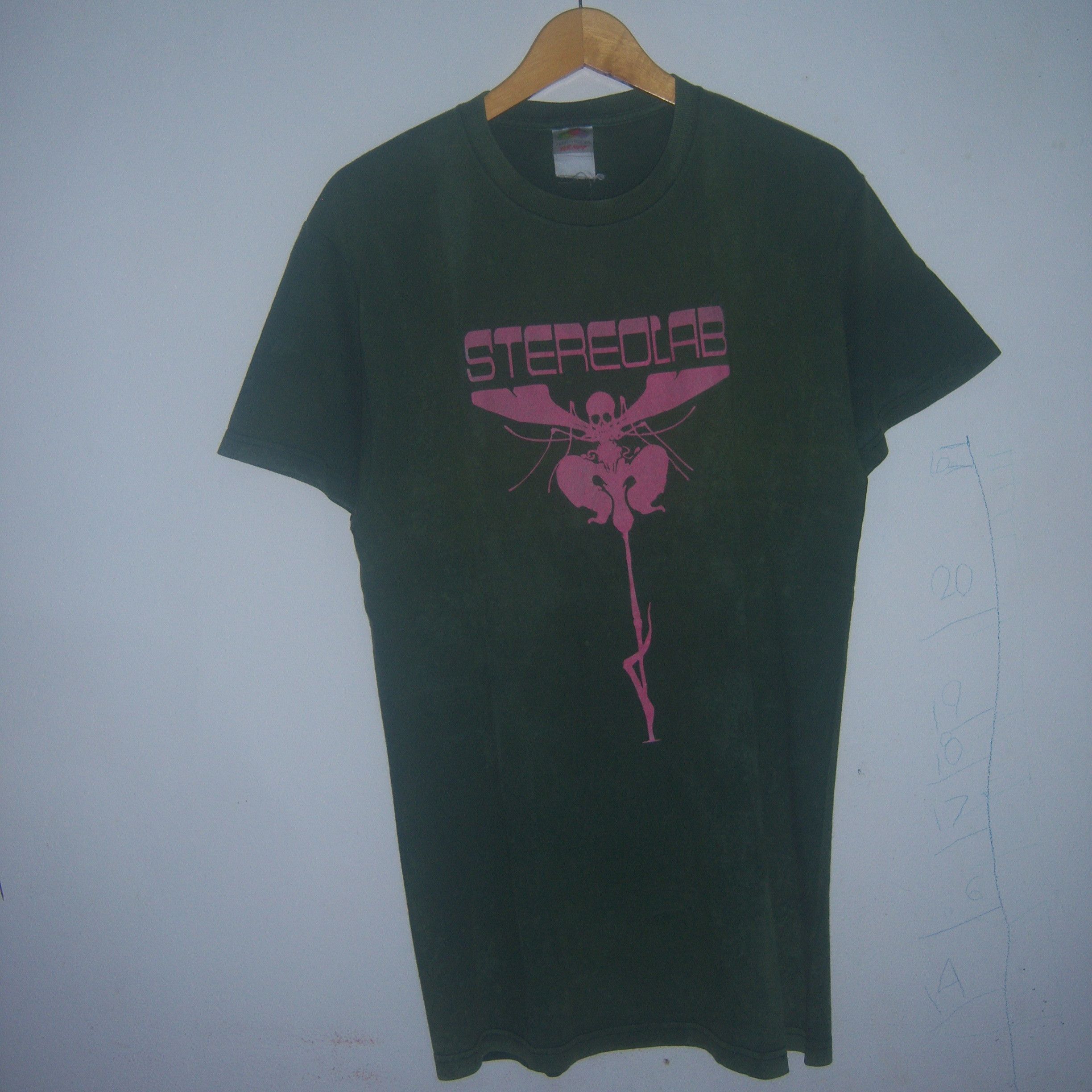 image of 00S Streolab Space Moth Vintage Double Stitch in Green, Men's (Size Medium)