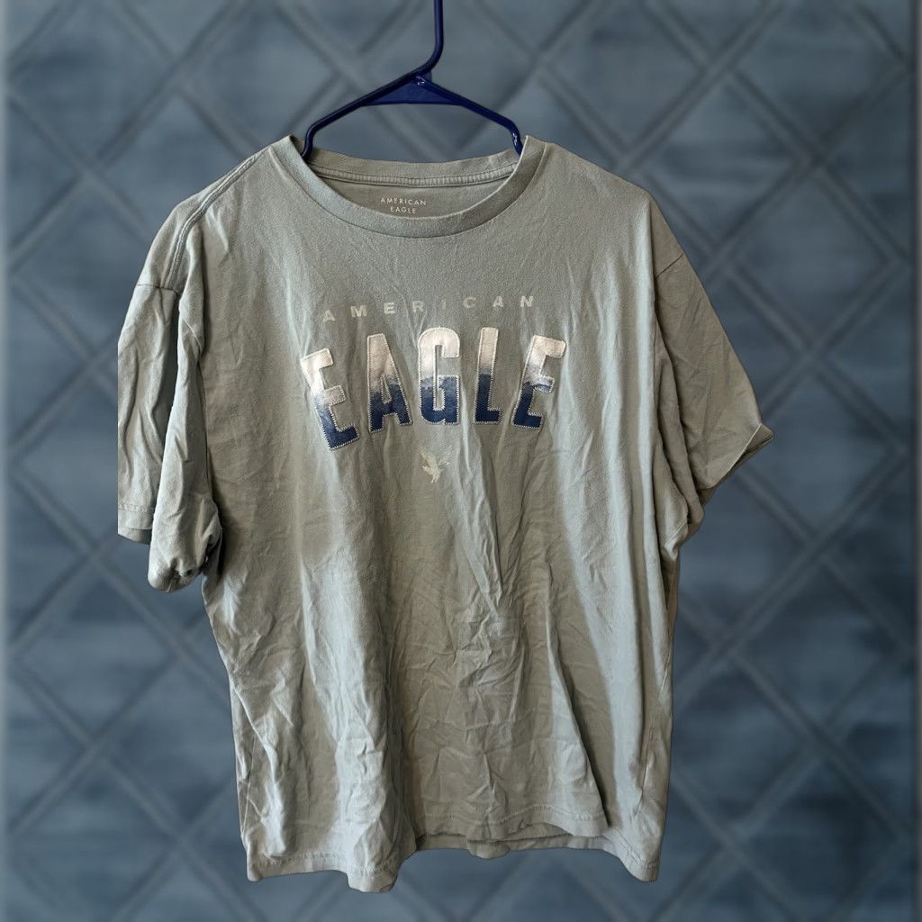 American Eagle Outfitters AMERICAN EAGLE MEN'S Gray Graphic Super Soft T SHIRT Standard FIT Large Size US L / EU 52-54 / 3 - 1 Thumbnail