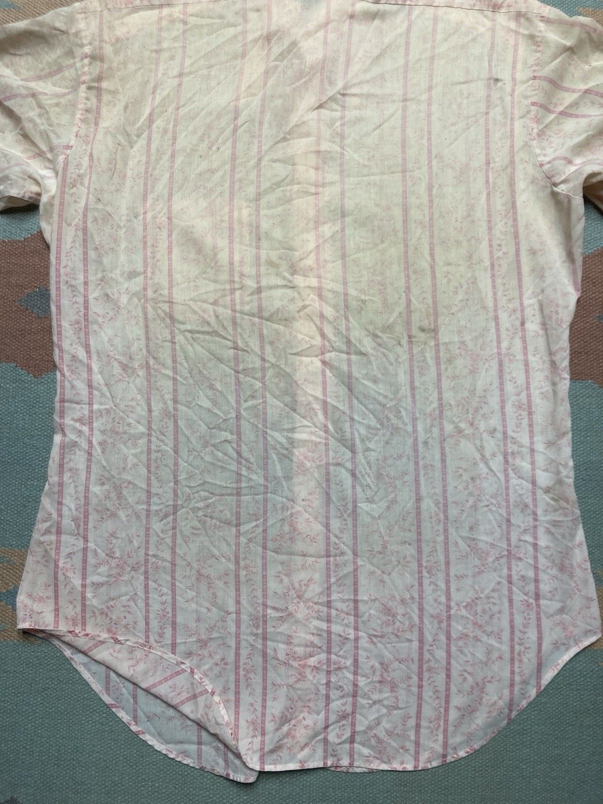 Sears × Vintage Vtg 70s button shirt kings road sears floral flowers thin XL Size US XL / EU 56 / 4 - 9 Thumbnail