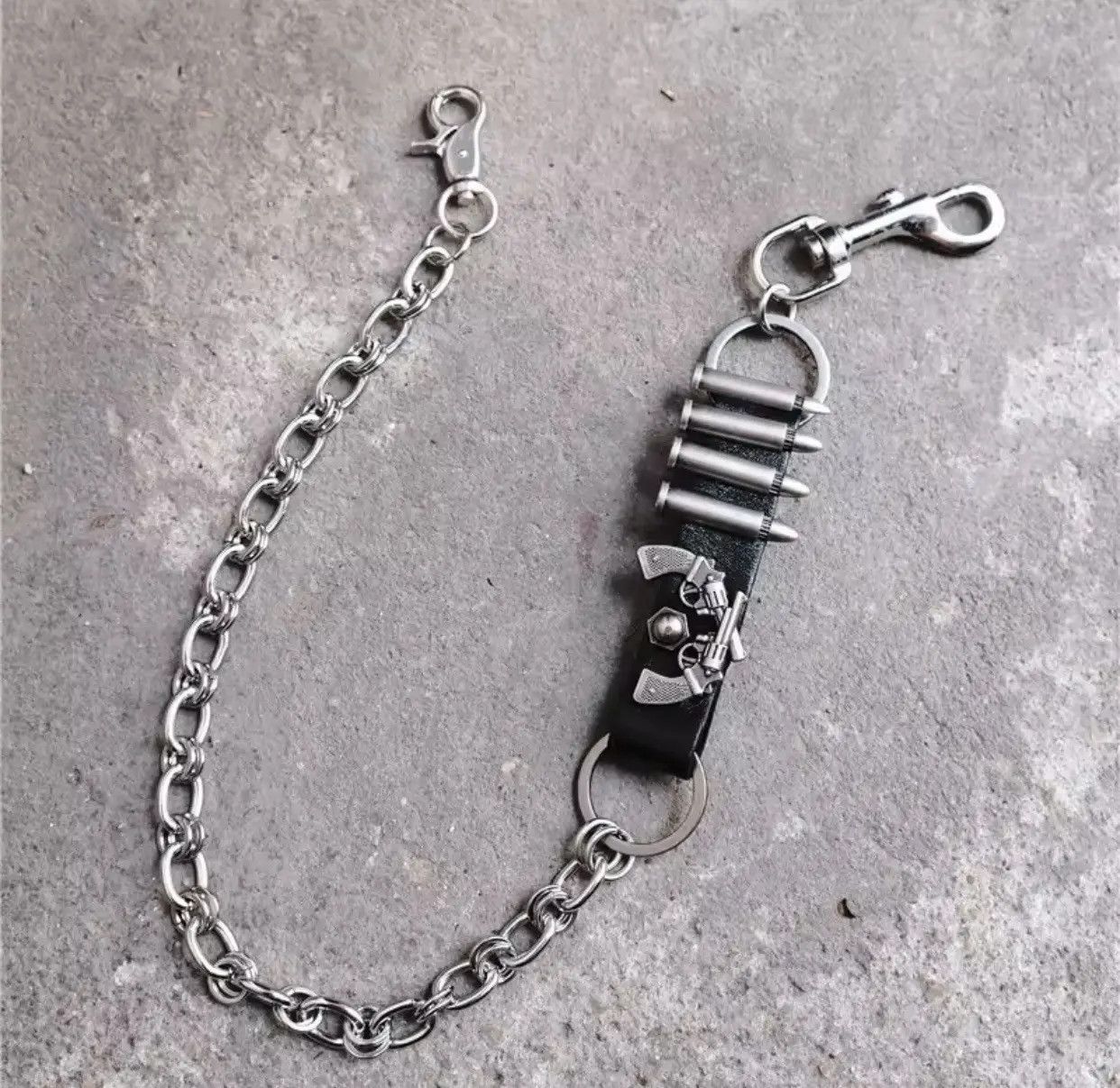 Jewelry Punk Bullet Belt Pants Chain Size ONE SIZE - 2 Thumbnail