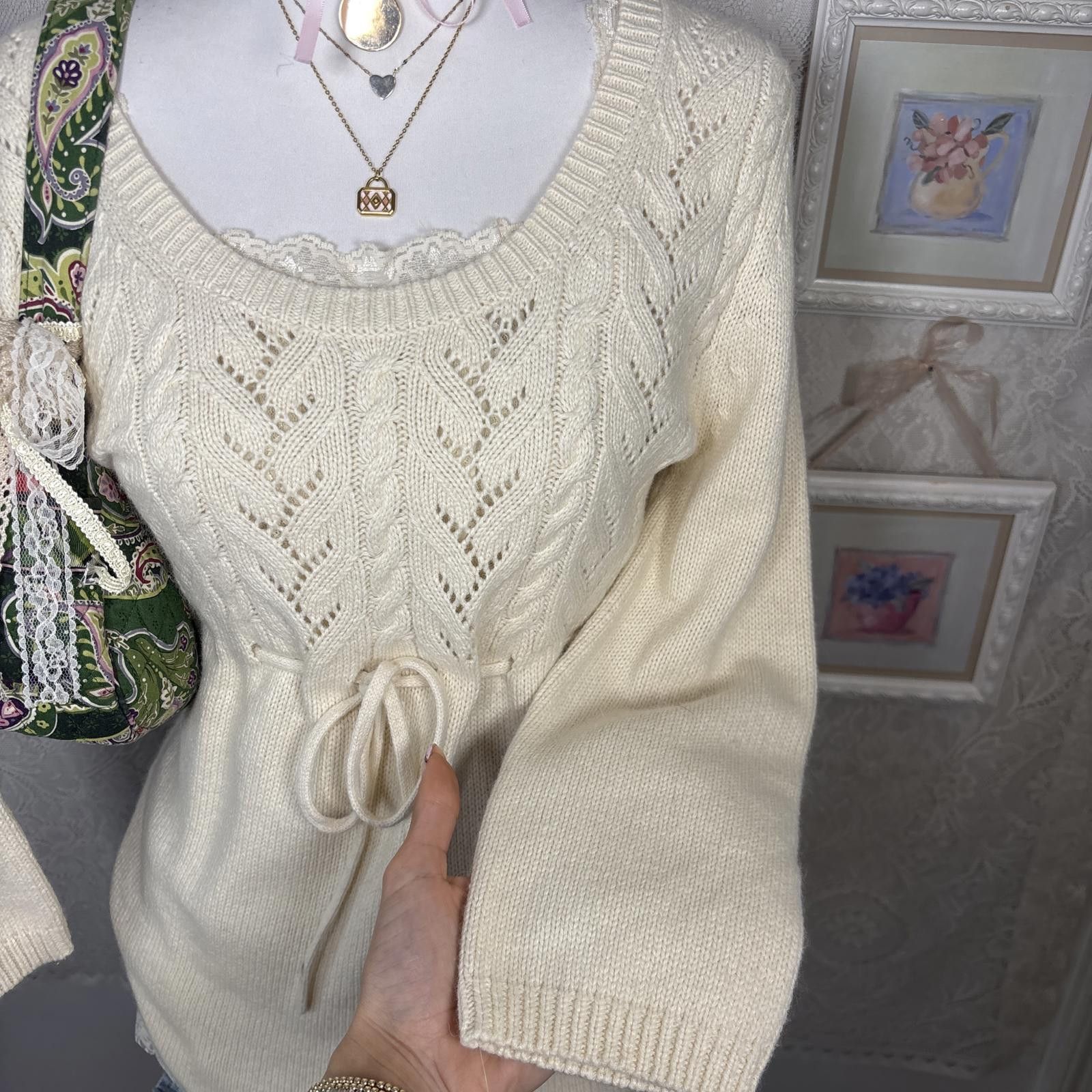 Michael Kors vintage micheal kors babydoll fitted sweater Size L / US 10 / IT 46 - 2 Thumbnail
