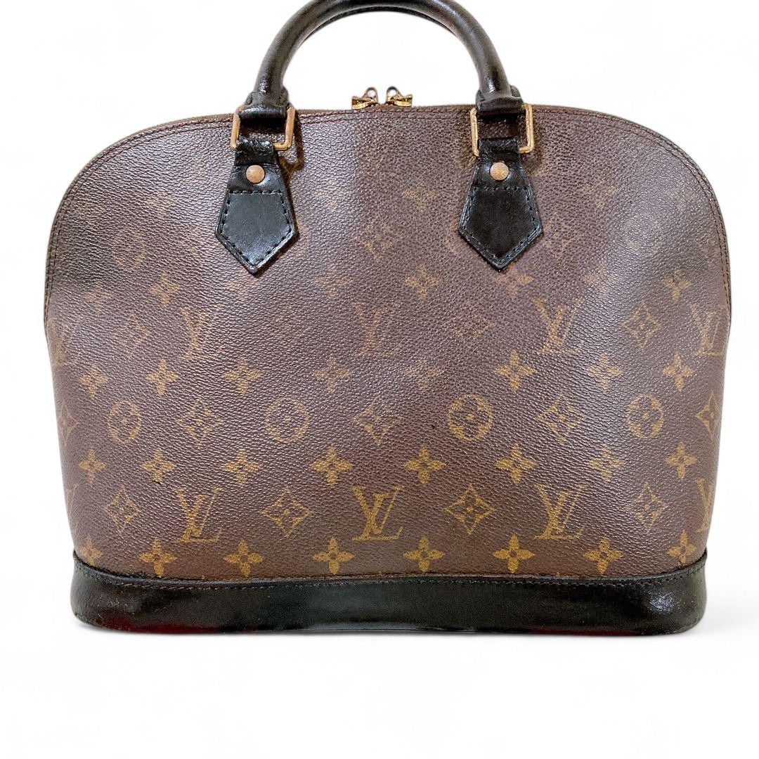 Louis Vuitton Louis Vuitton - Alma PM Monogram Brown Leather Black Handbag Size ONE SIZE - 2 Thumbnail