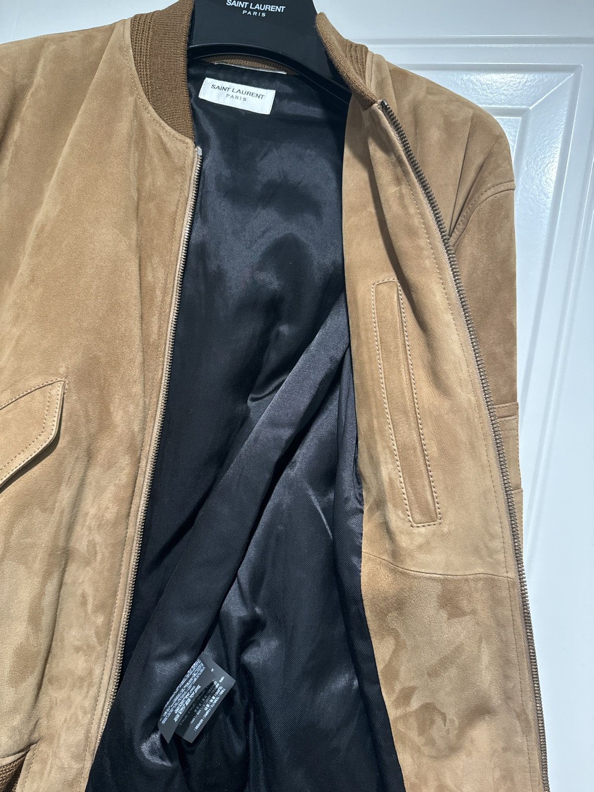 Suede Saint Laurent Jacket