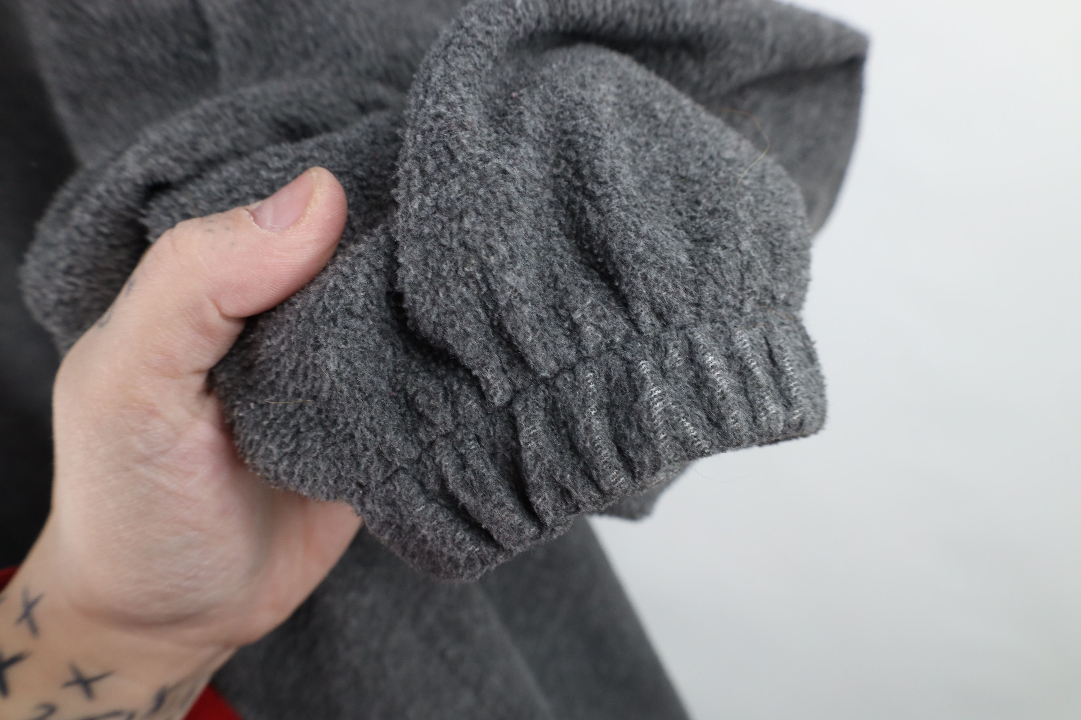 Vintage Vintage 90s Streetwear Blank Fleece Full Zip Hoodie Gray Size US XXL / EU 58 / 5 - 8 Thumbnail