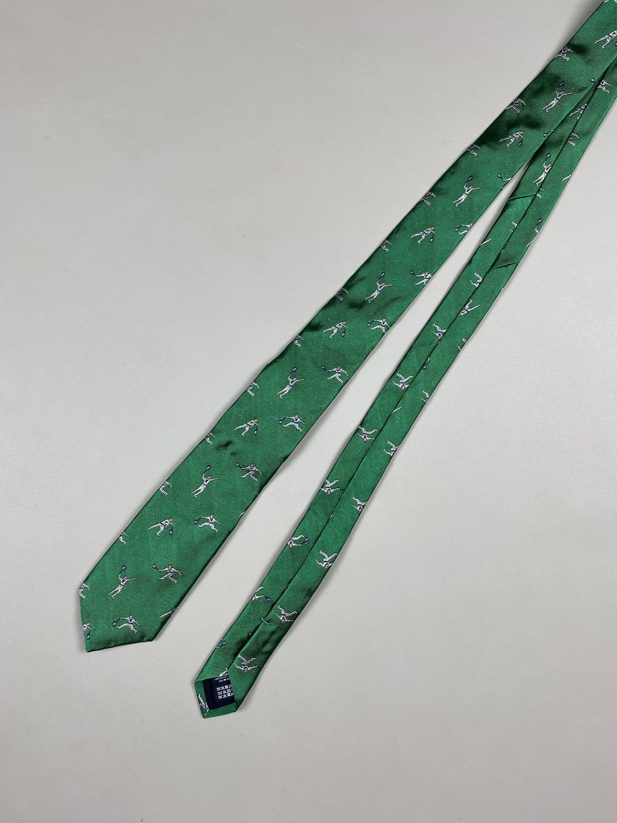 Hackett Hackett London Tennis Pattern silk tie Size ONE SIZE - 4 Thumbnail